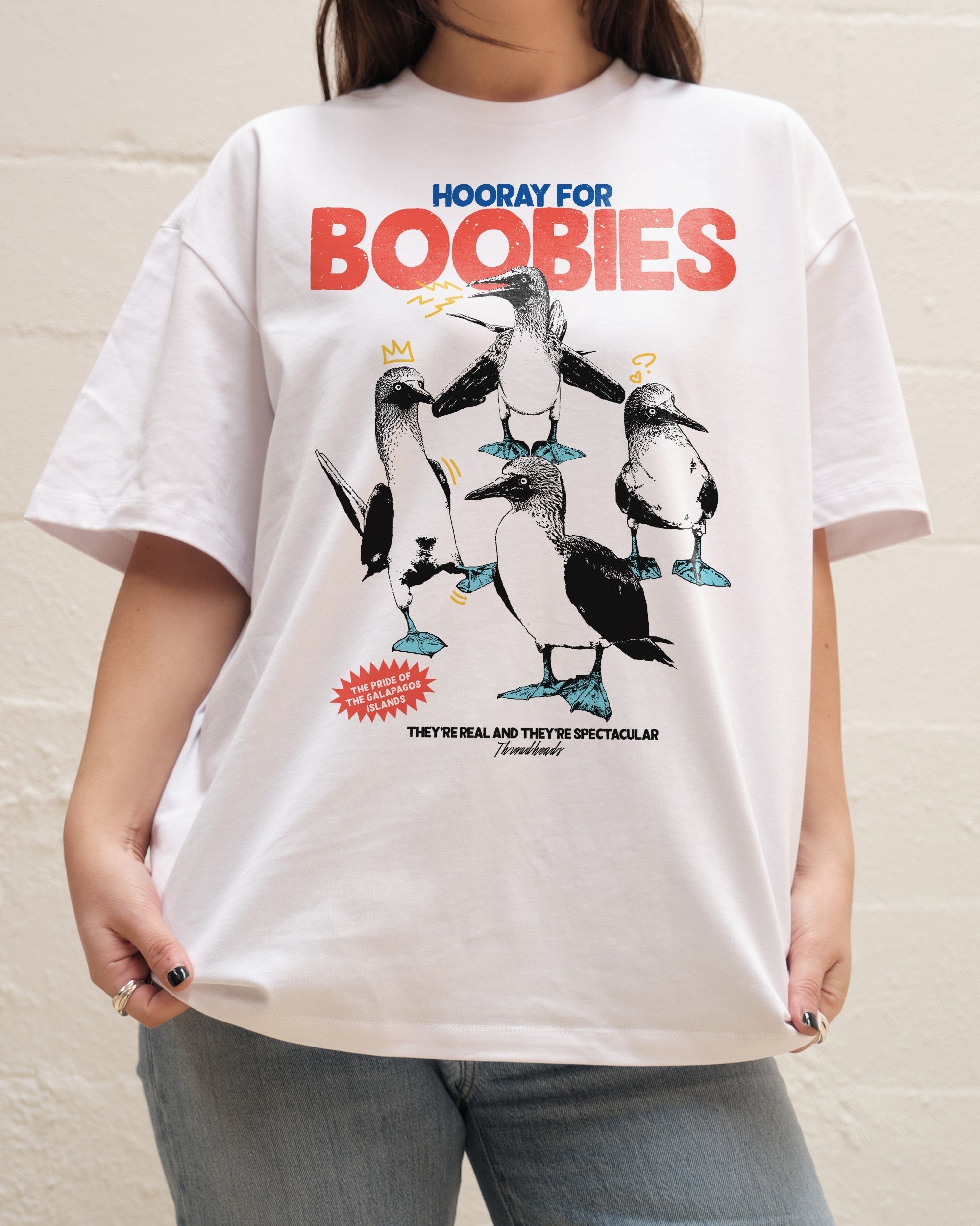 Hooray for Boobies Oversized Tee