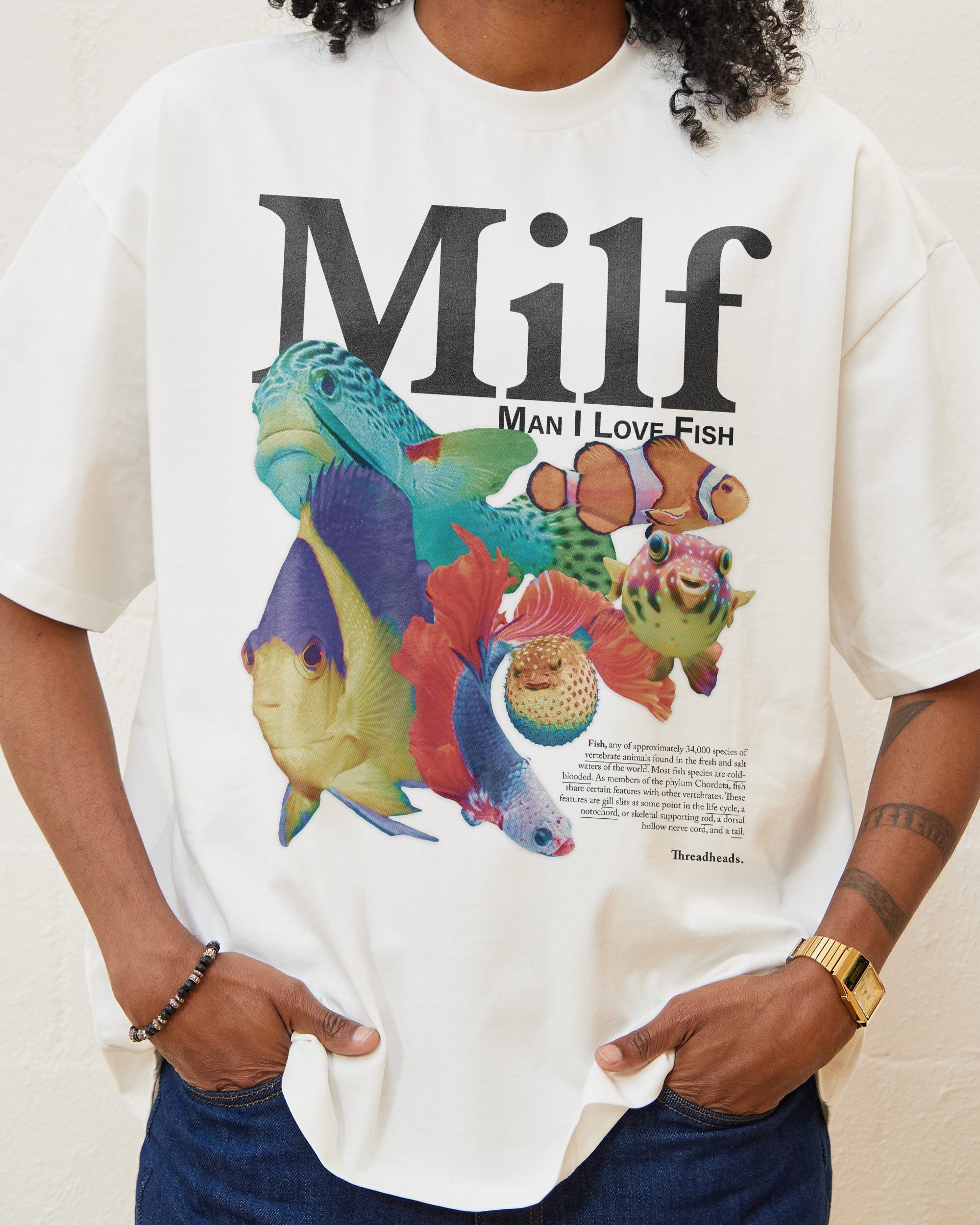 Man I Love Fish Oversized Tee