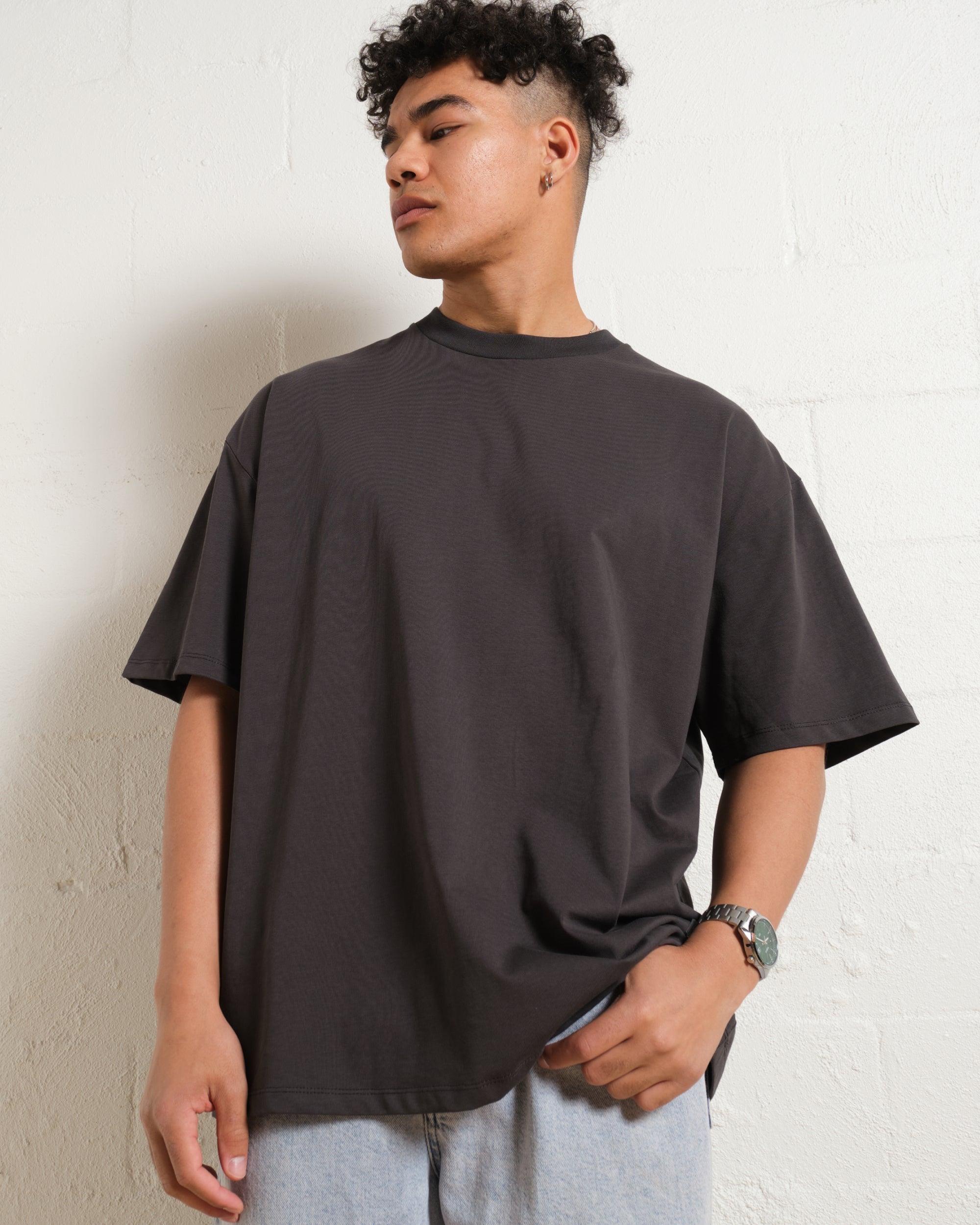 Oversized Tee 2 Pack: Charcoal, Natural