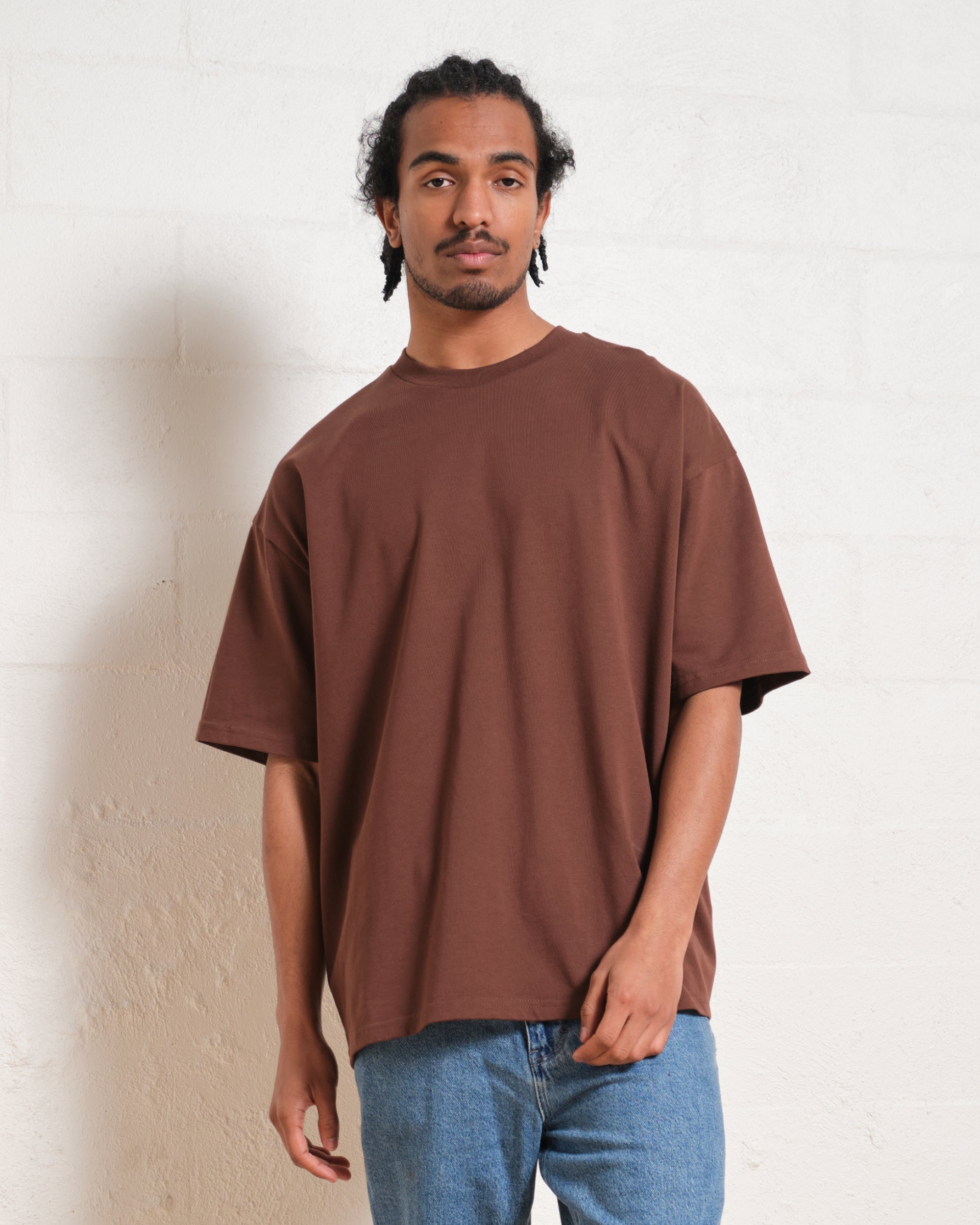 Oversized Tee 4 Pack: Powder Blue, Lilac, Natural, Brown