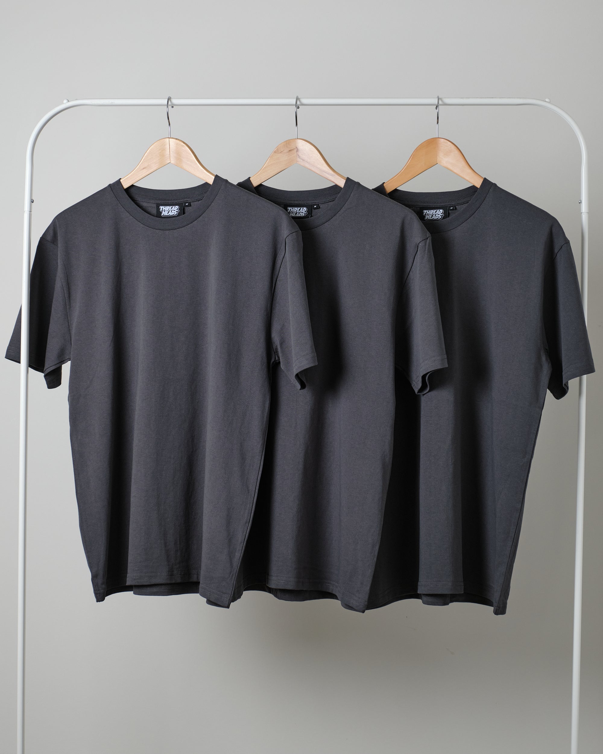 Classic Tee 3-Pack: Charcoal