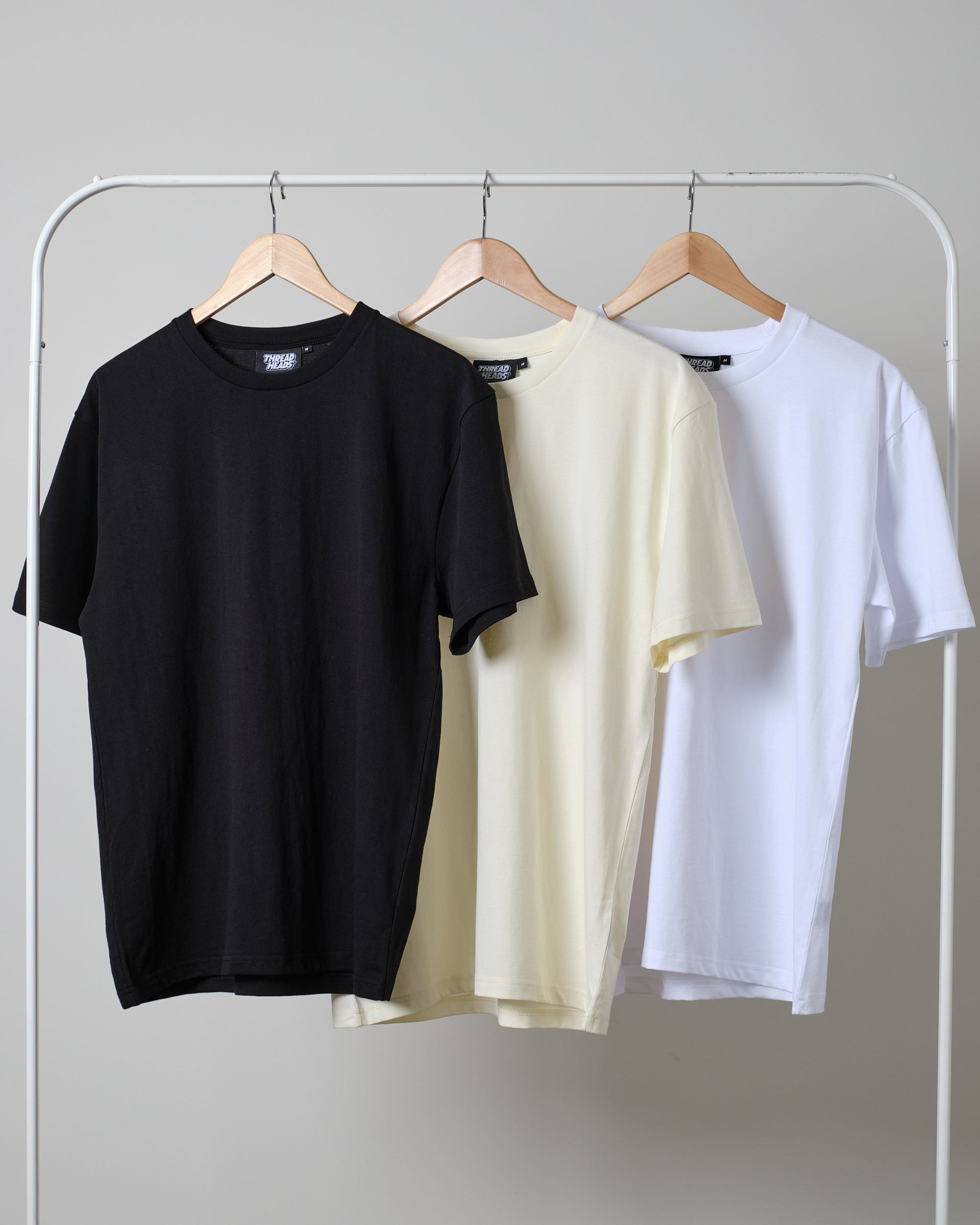 Classic Tee 3-Pack: Black, Natural & White