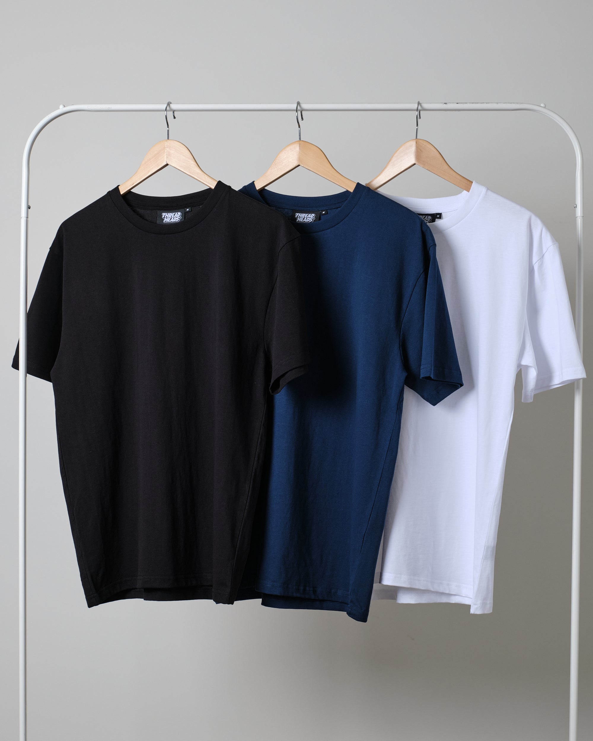 Classic Tee 3-Pack: Black, Navy, White