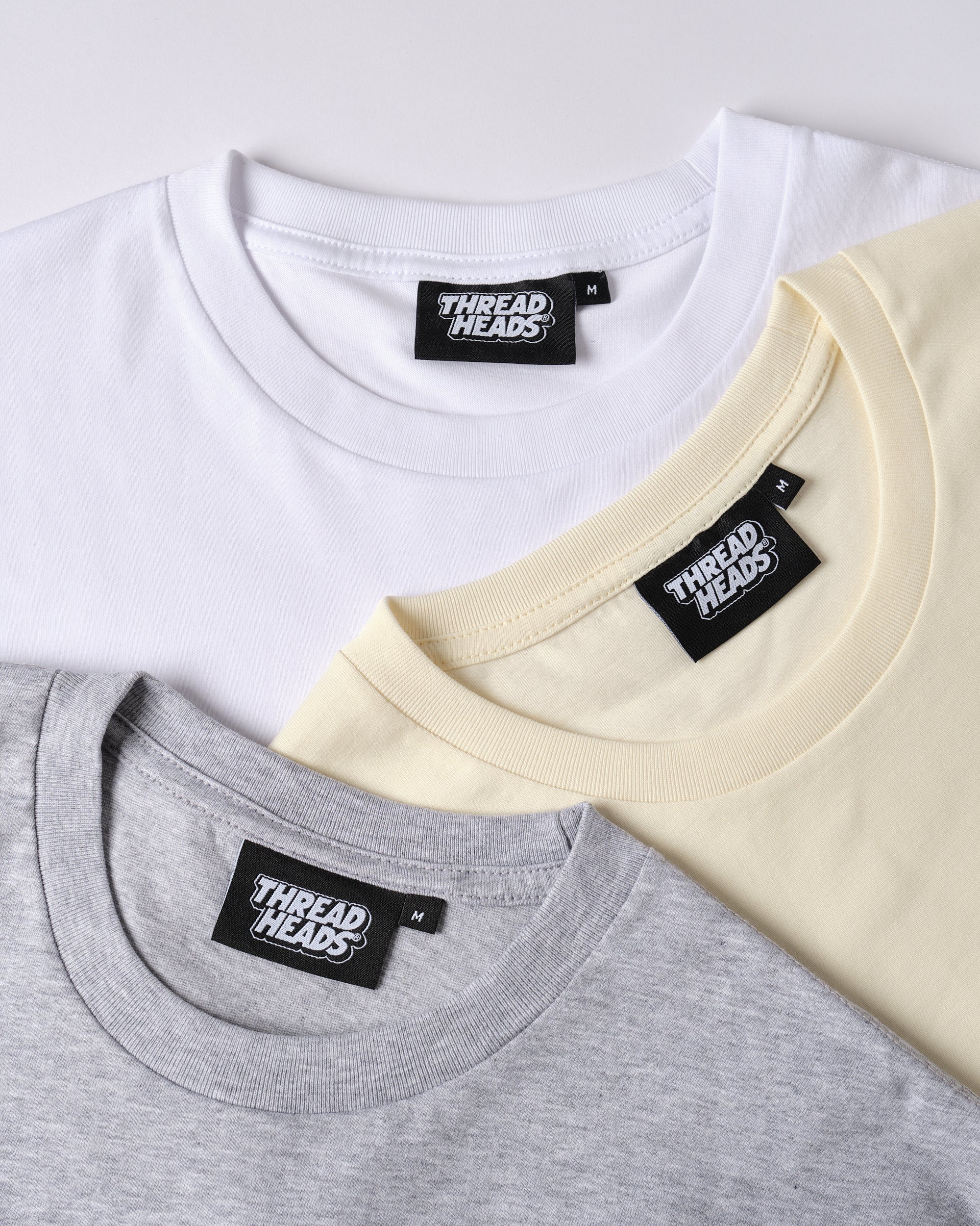 Classic Tee 3-Pack: Grey, Natural, White