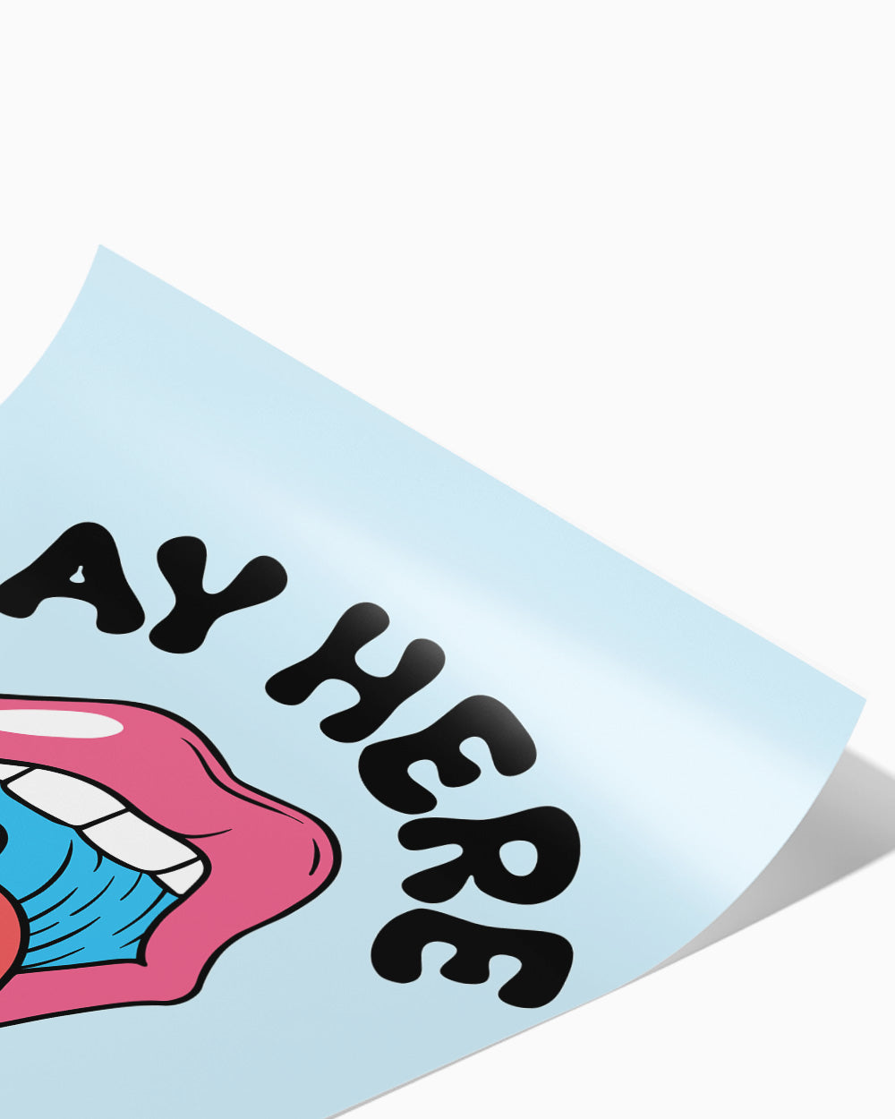 Pay Here Art Print