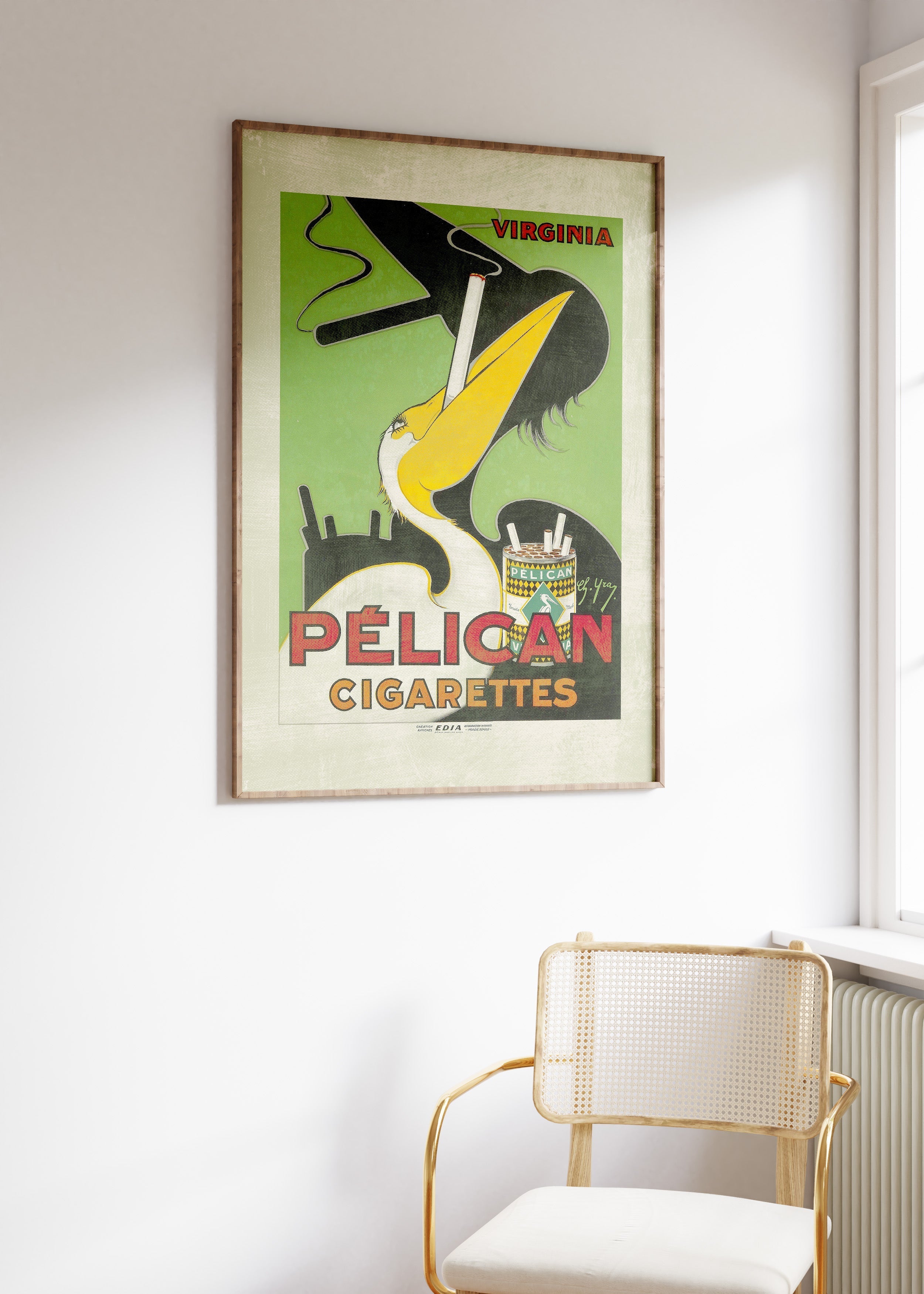 Pelican Cigarettes Art Print