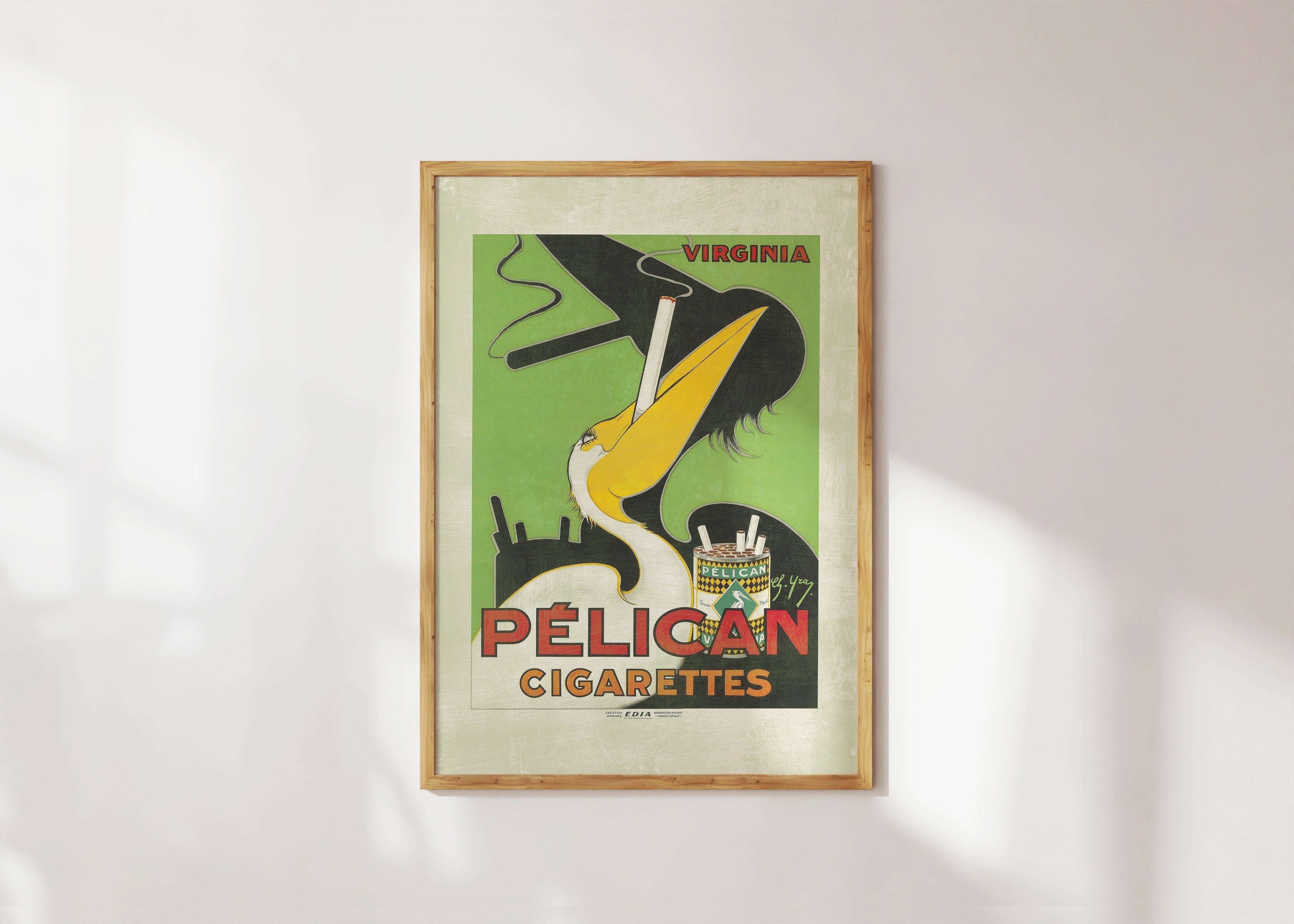 Pelican Cigarettes Art Print