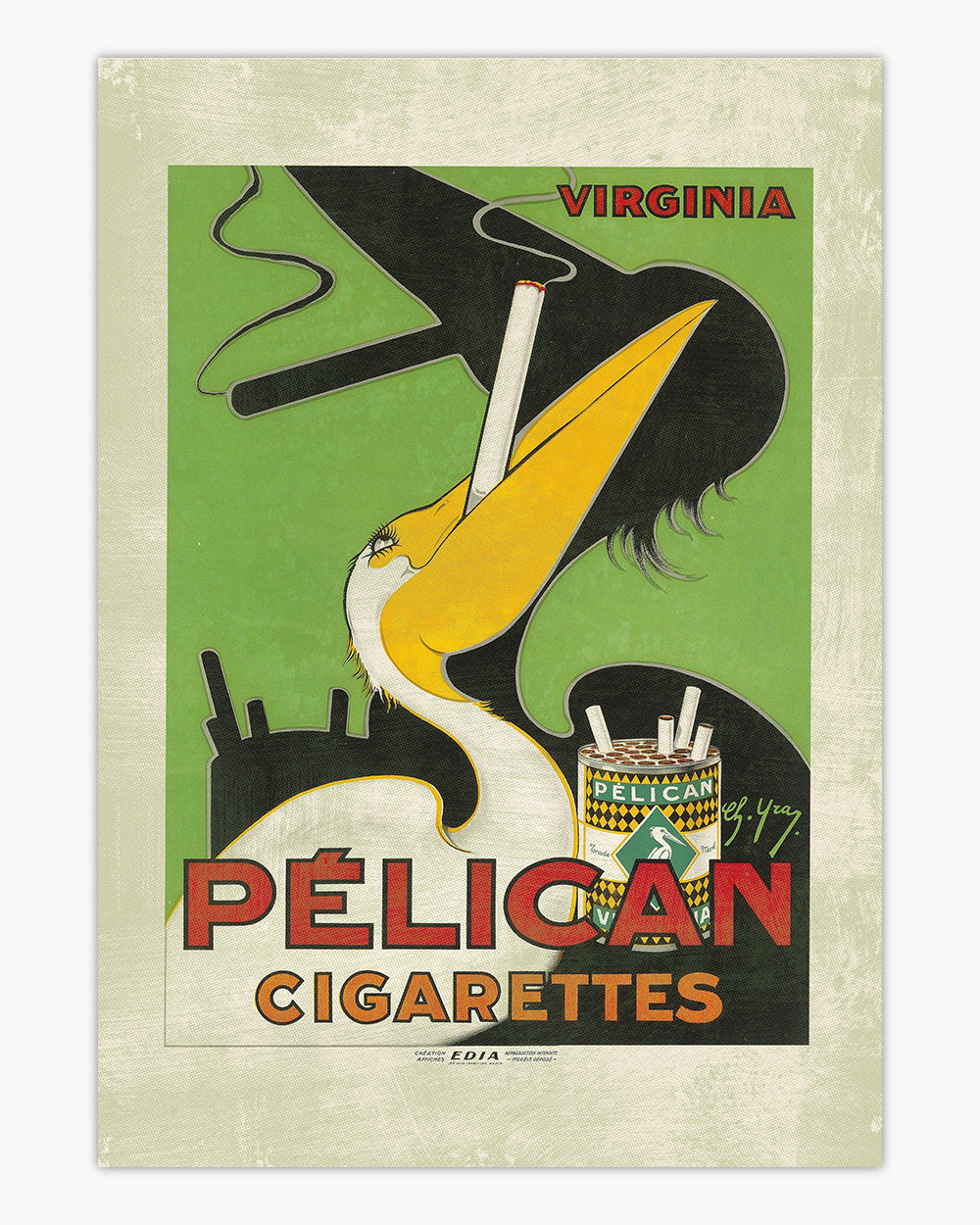 Pelican Cigarettes Art Print