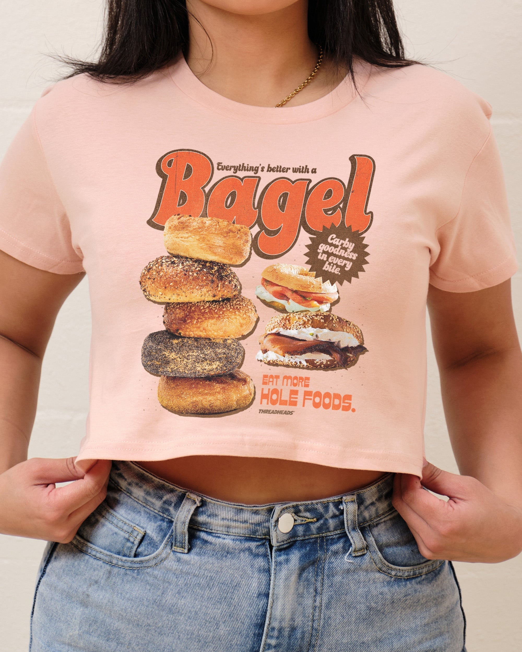 Everything's Better with a Bagel Crop Tee