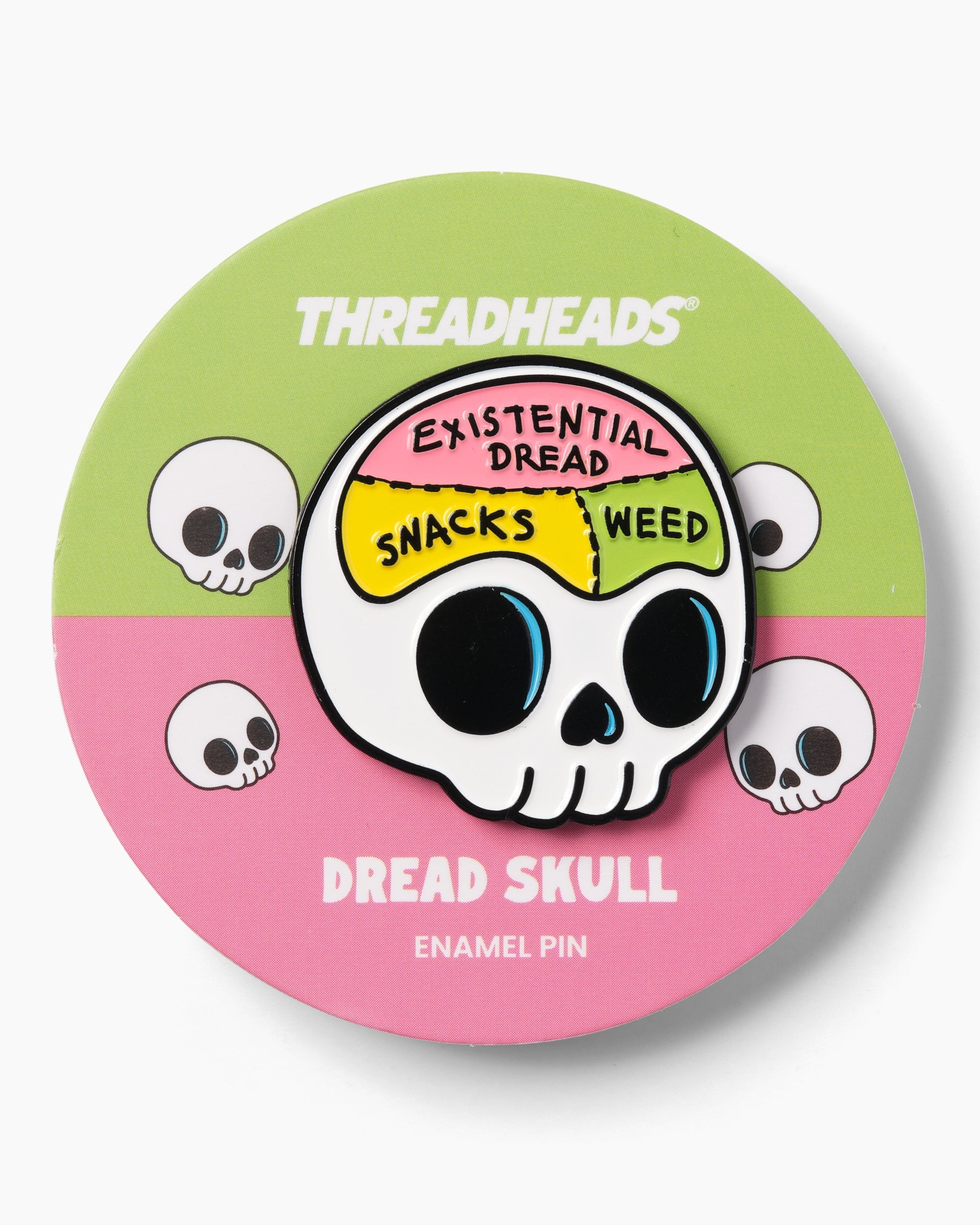 Dread Skull  Enamel Pin