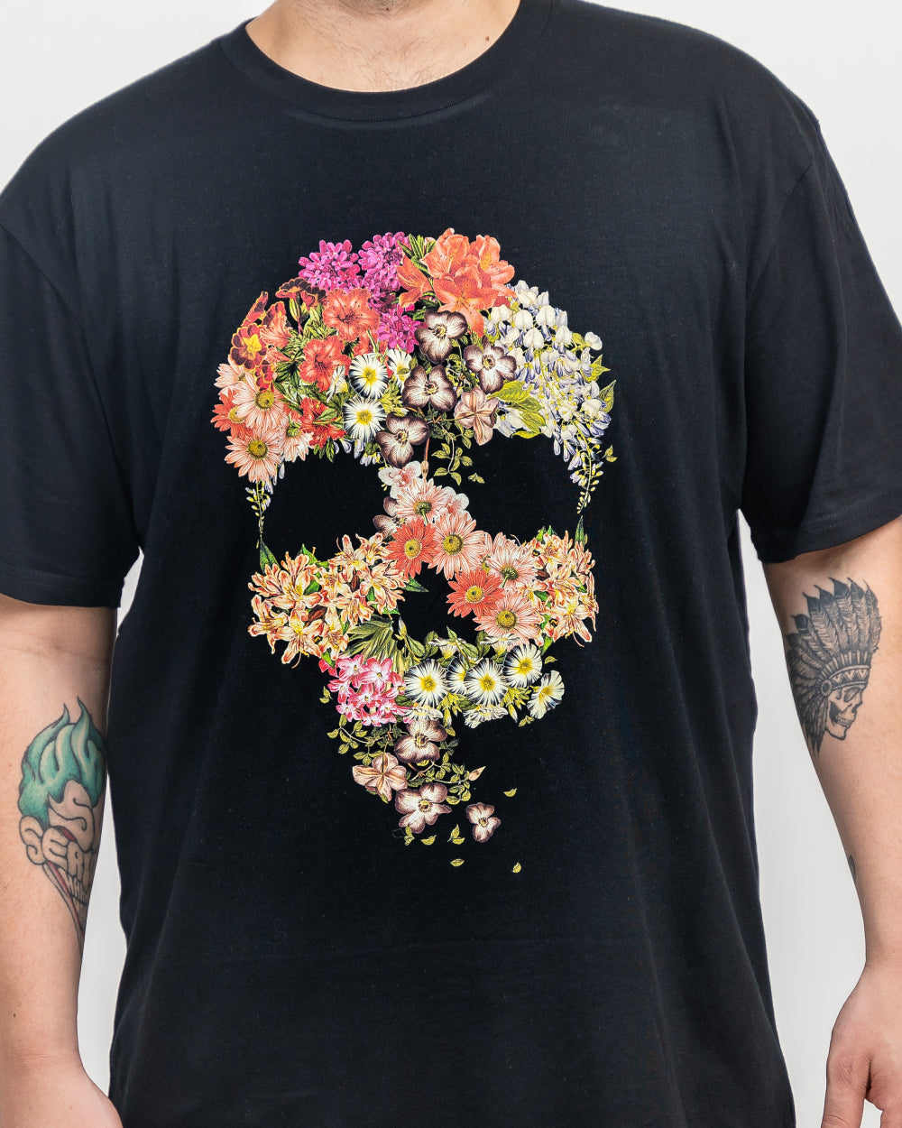 Skull Floral Decay T-Shirt