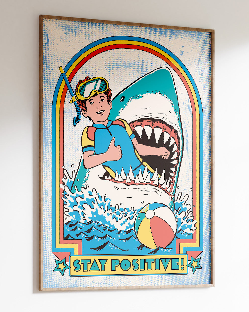 Stay Positive Art Print