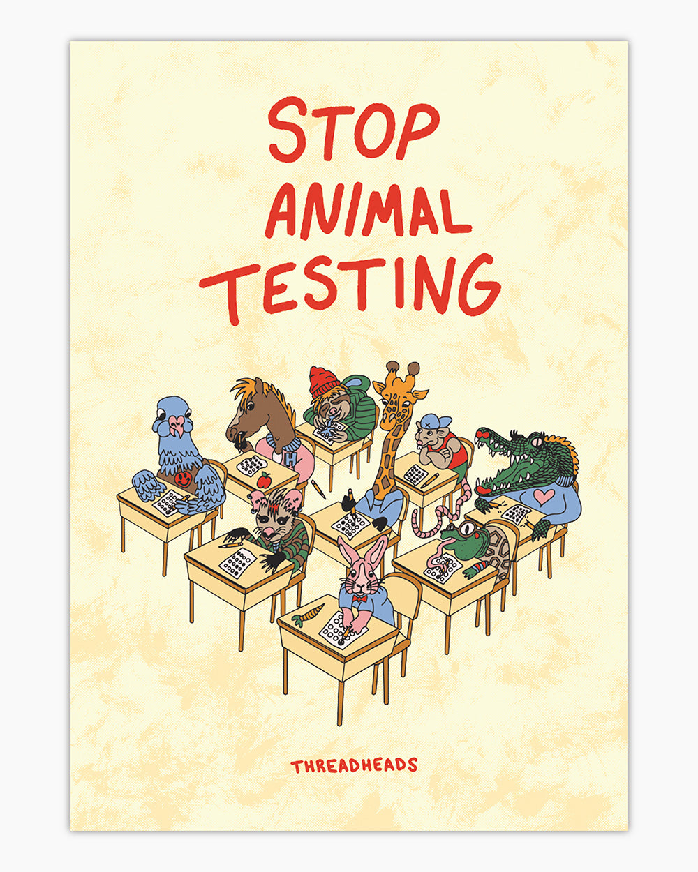 Stop Animal Testing Art Print