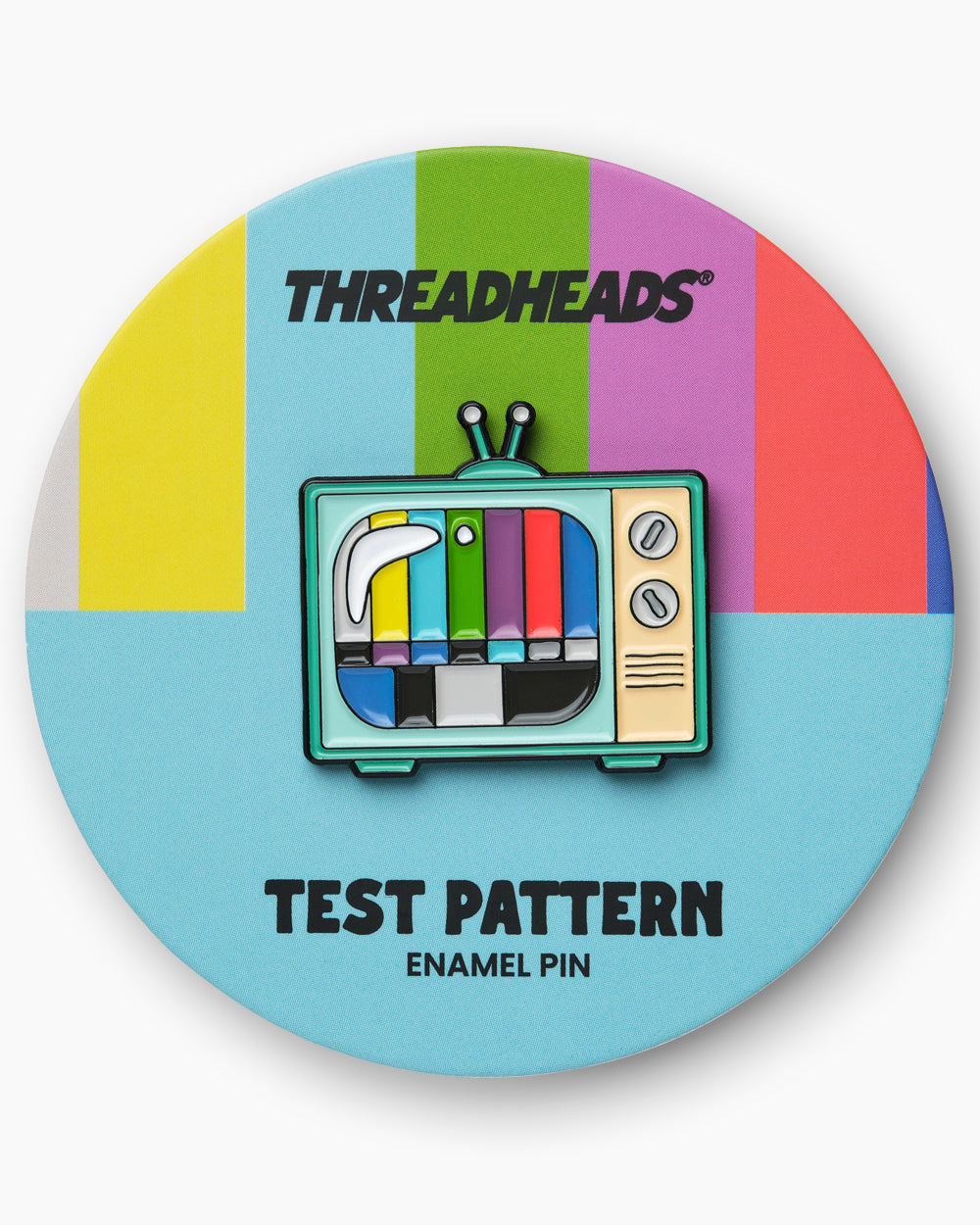 Test Pattern TV Enamel Pin