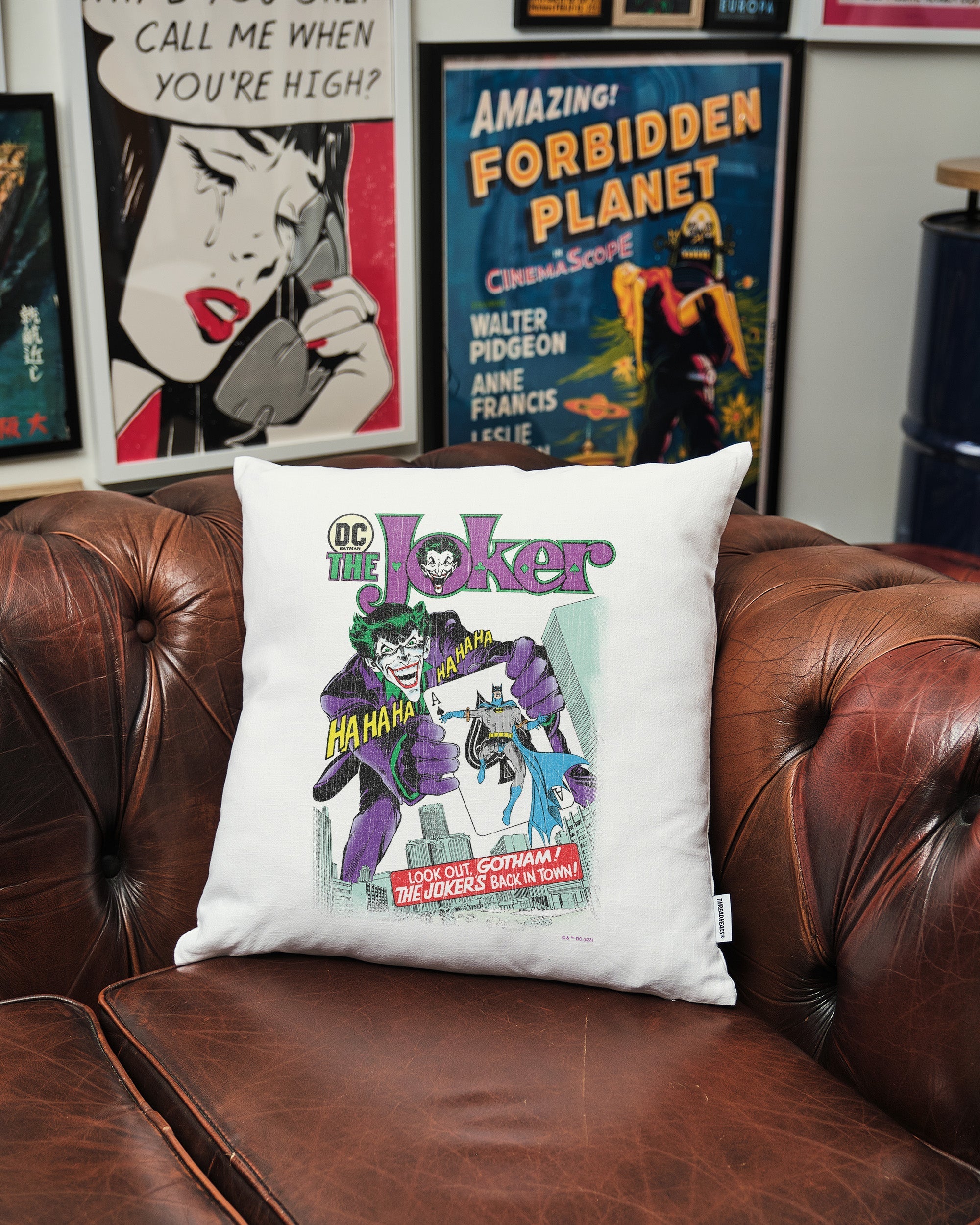 The Joker's Back In Town Cushion