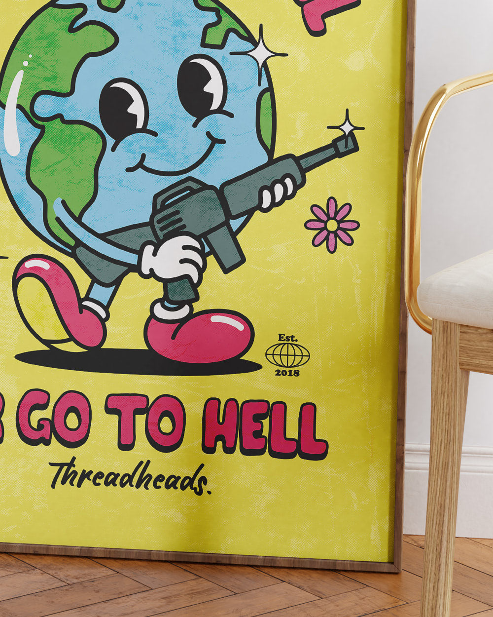 Treat Me Well Or Go To Hell Art Print