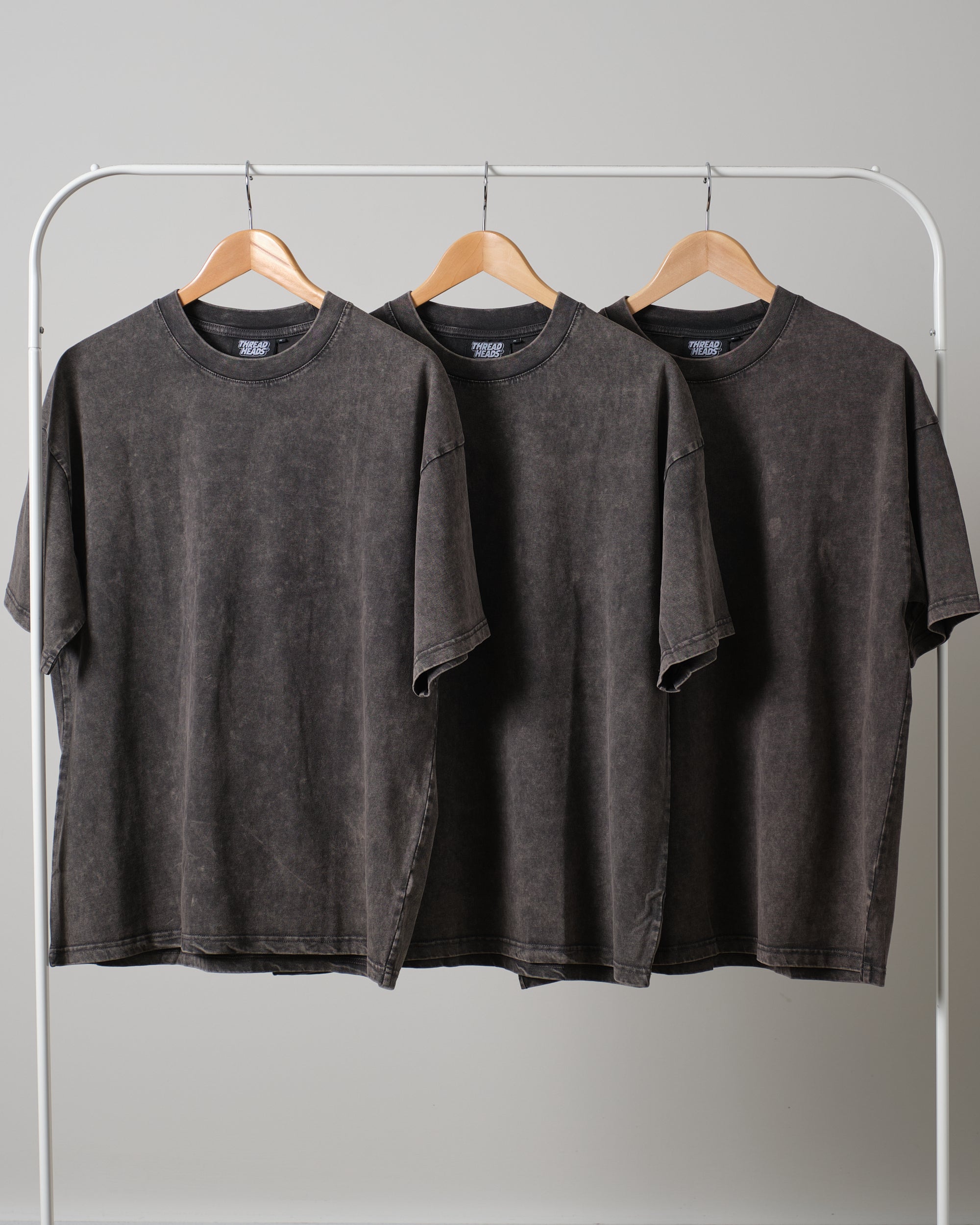 Wash Tee 3 Pack: Grey Stone