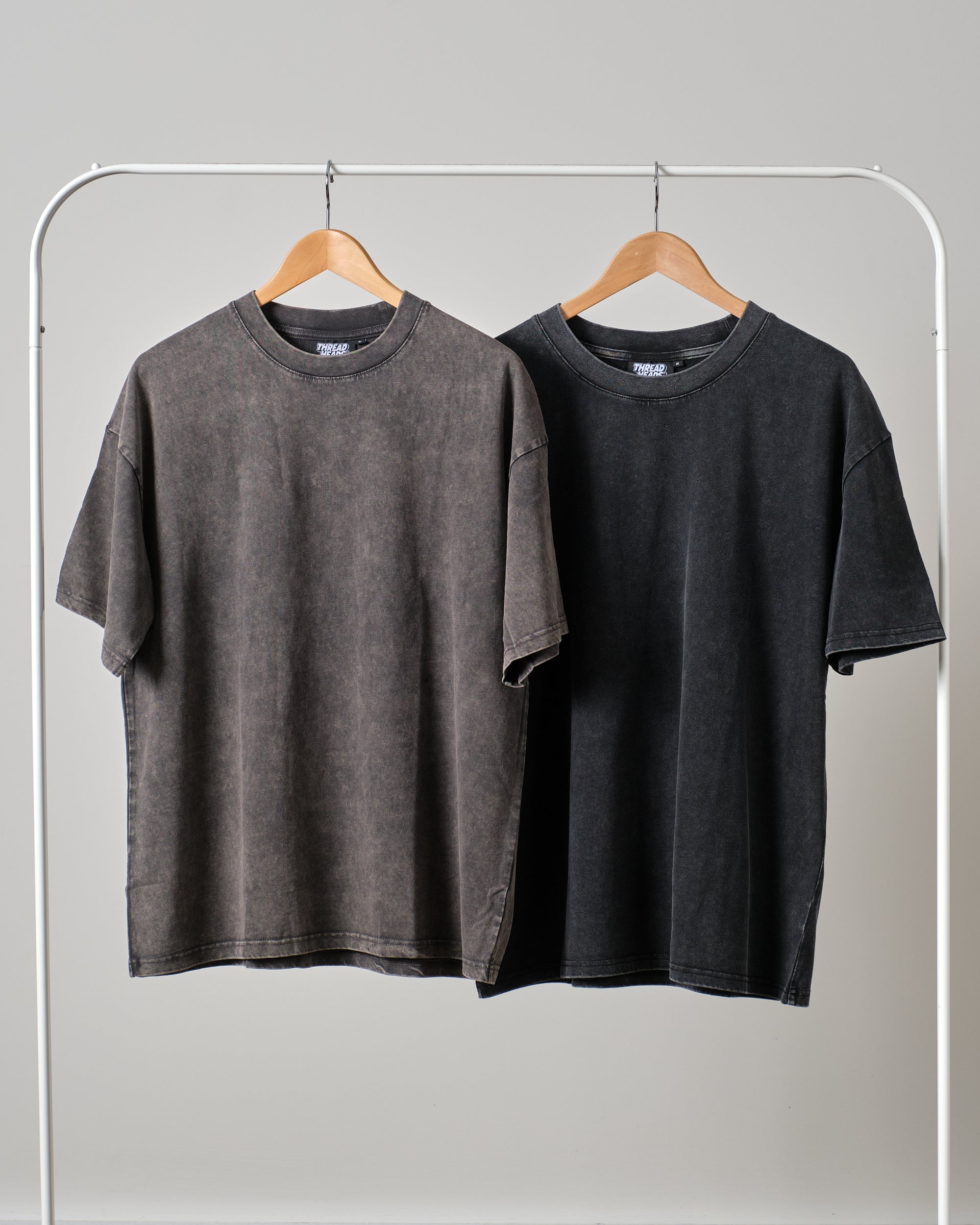 Wash Tee 2 Pack: Black Stone, Grey Stone