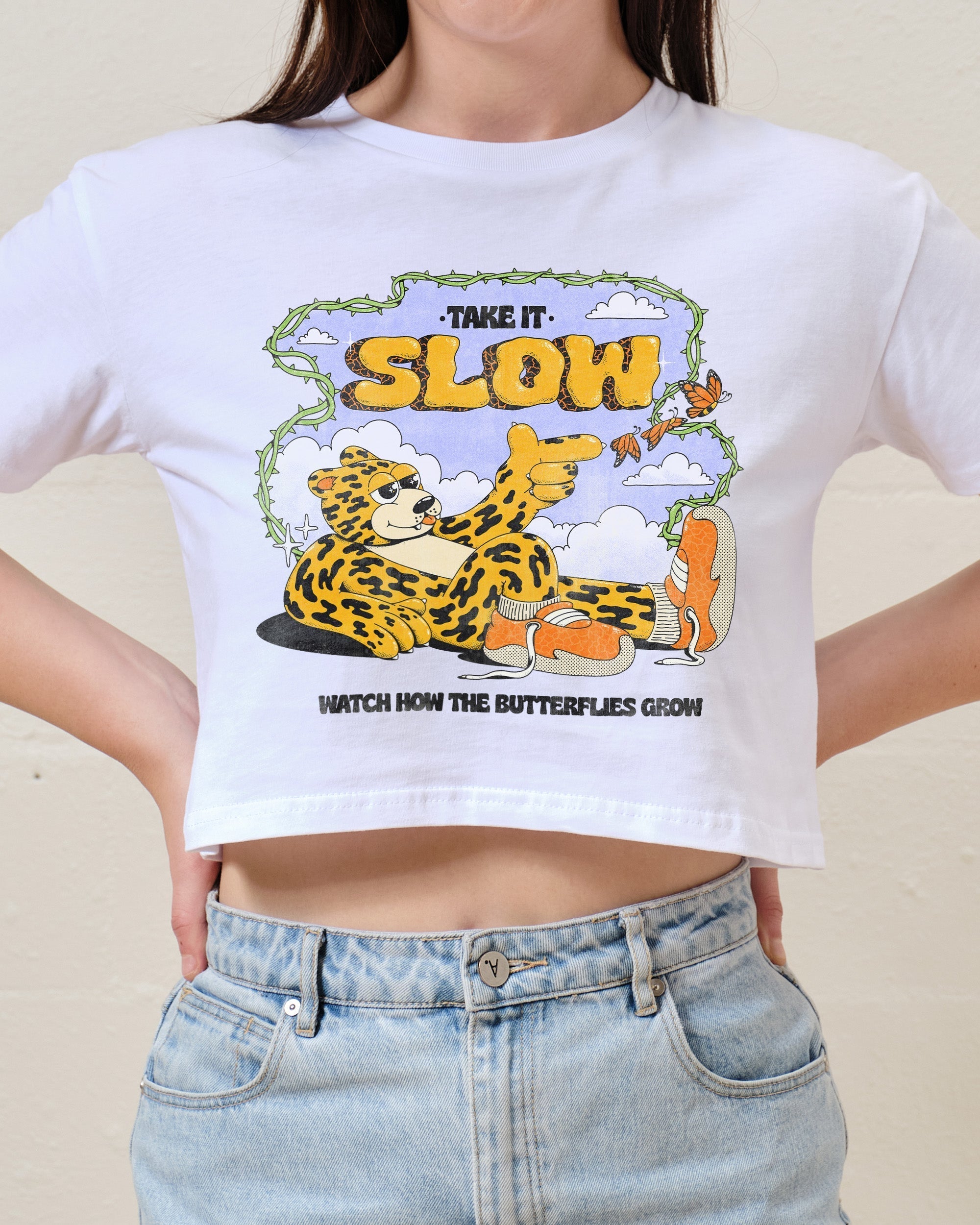 Take It Slow Crop Tee