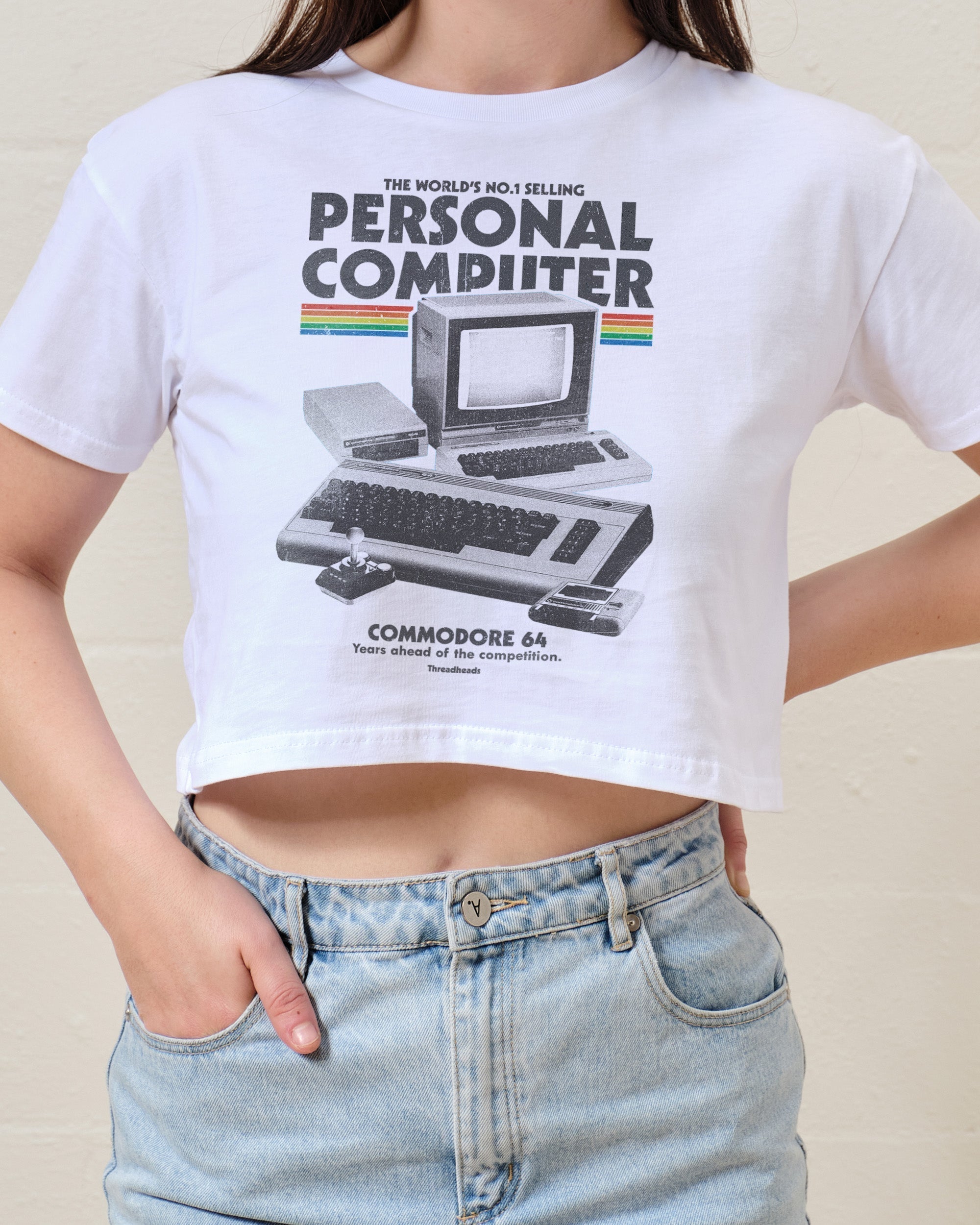 Retro Commodore 64 Crop Tee