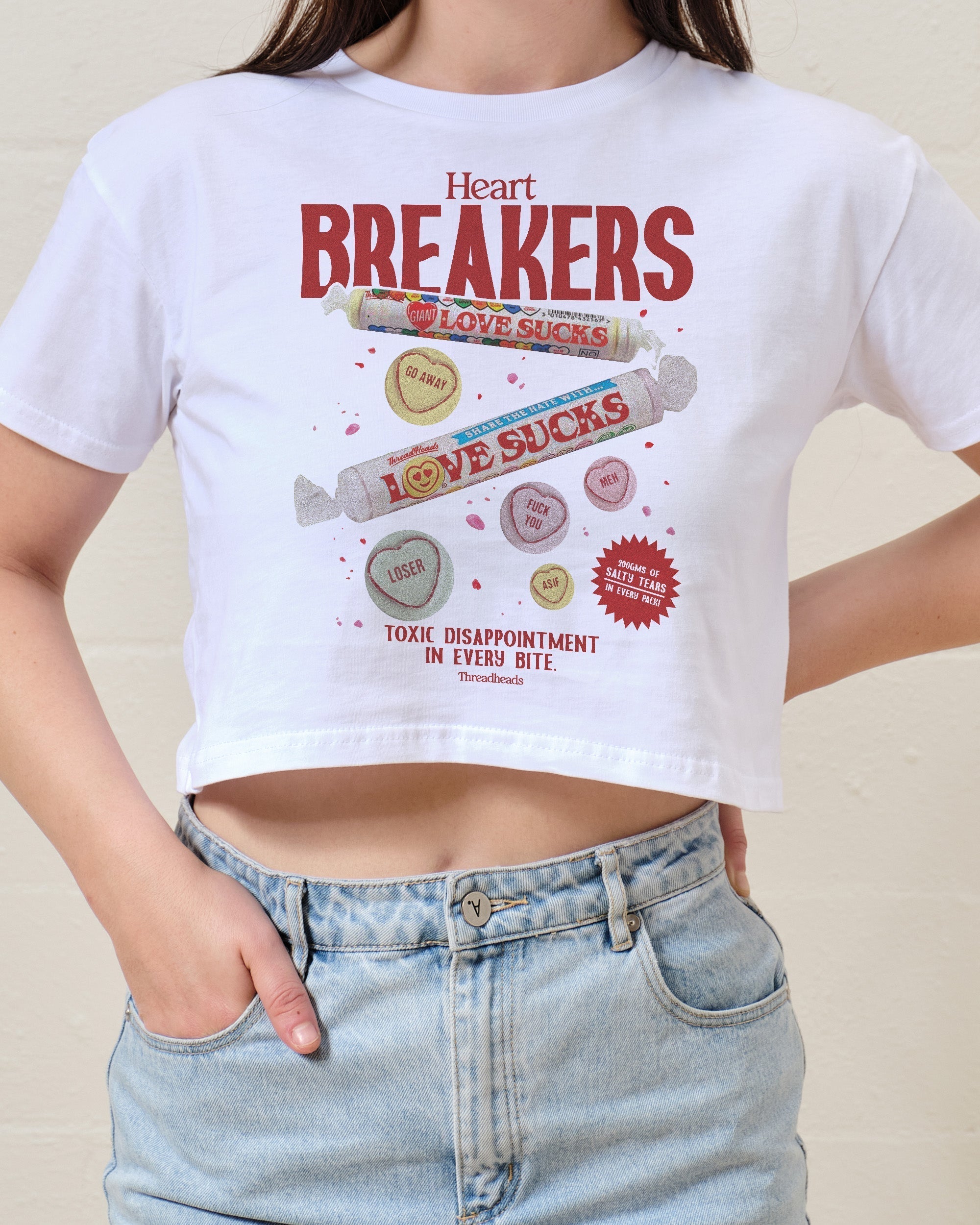 Heart Breakers Crop Tee