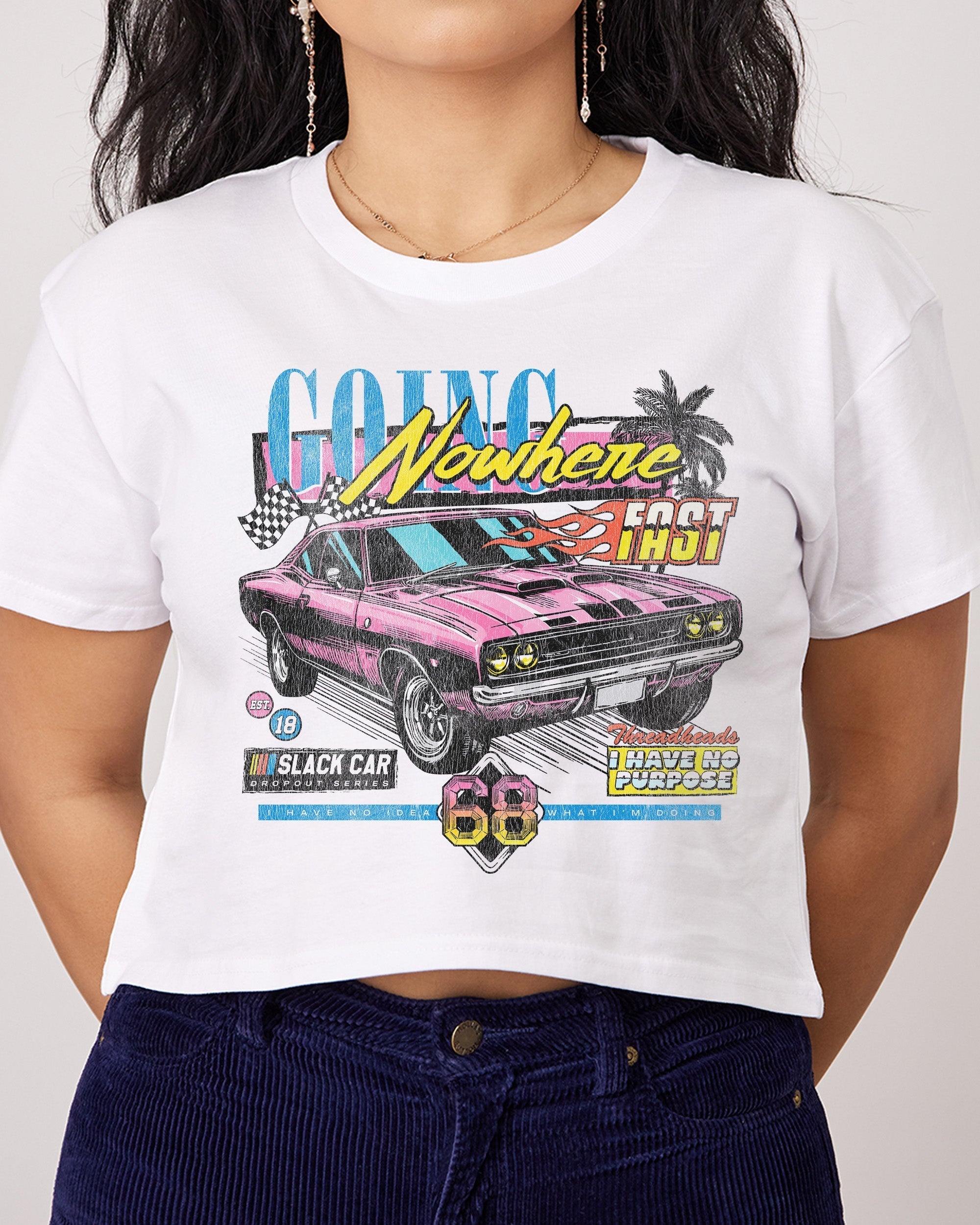 Going Nowhere Fast Crop Tee