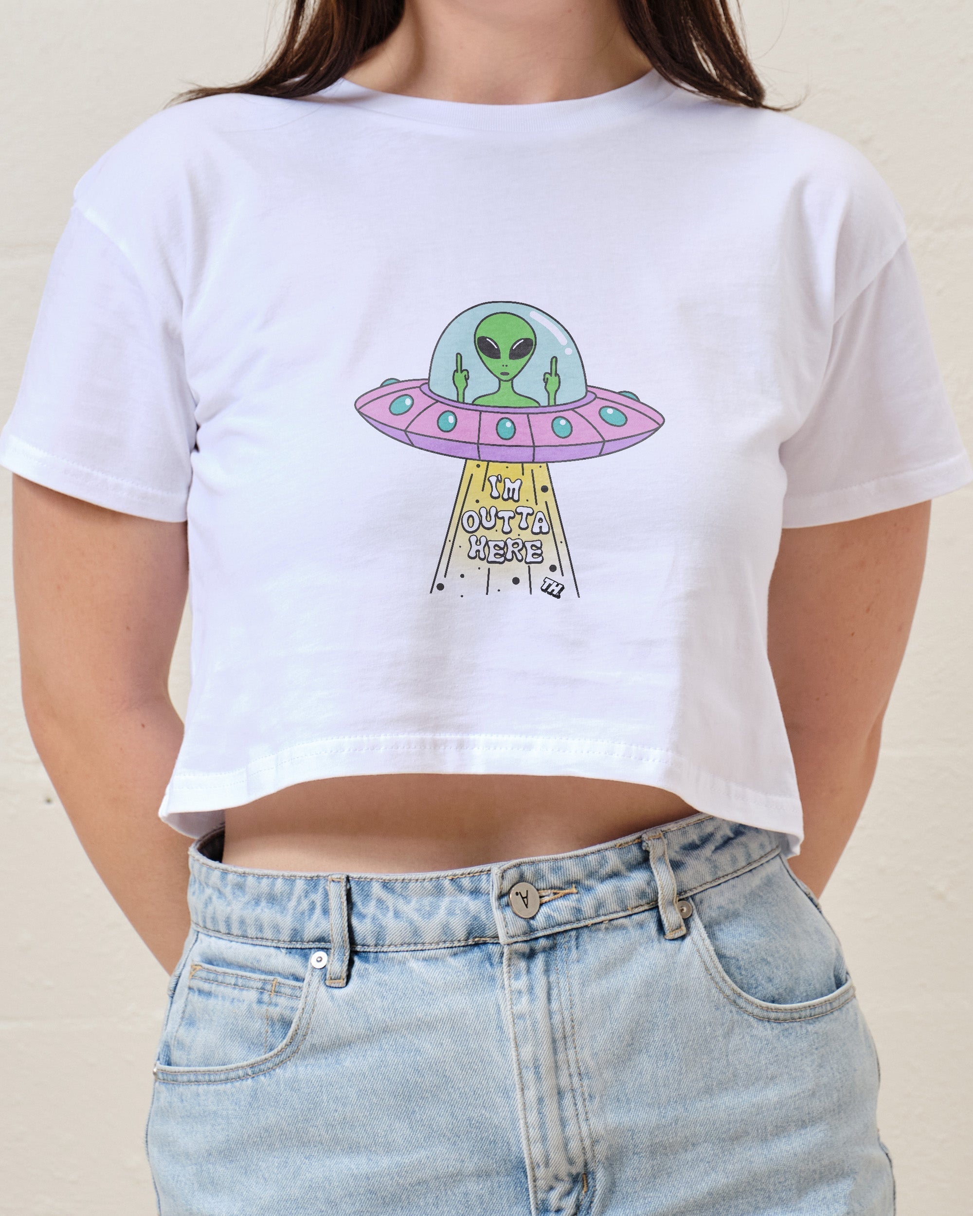 I'm Outta Here Crop Tee