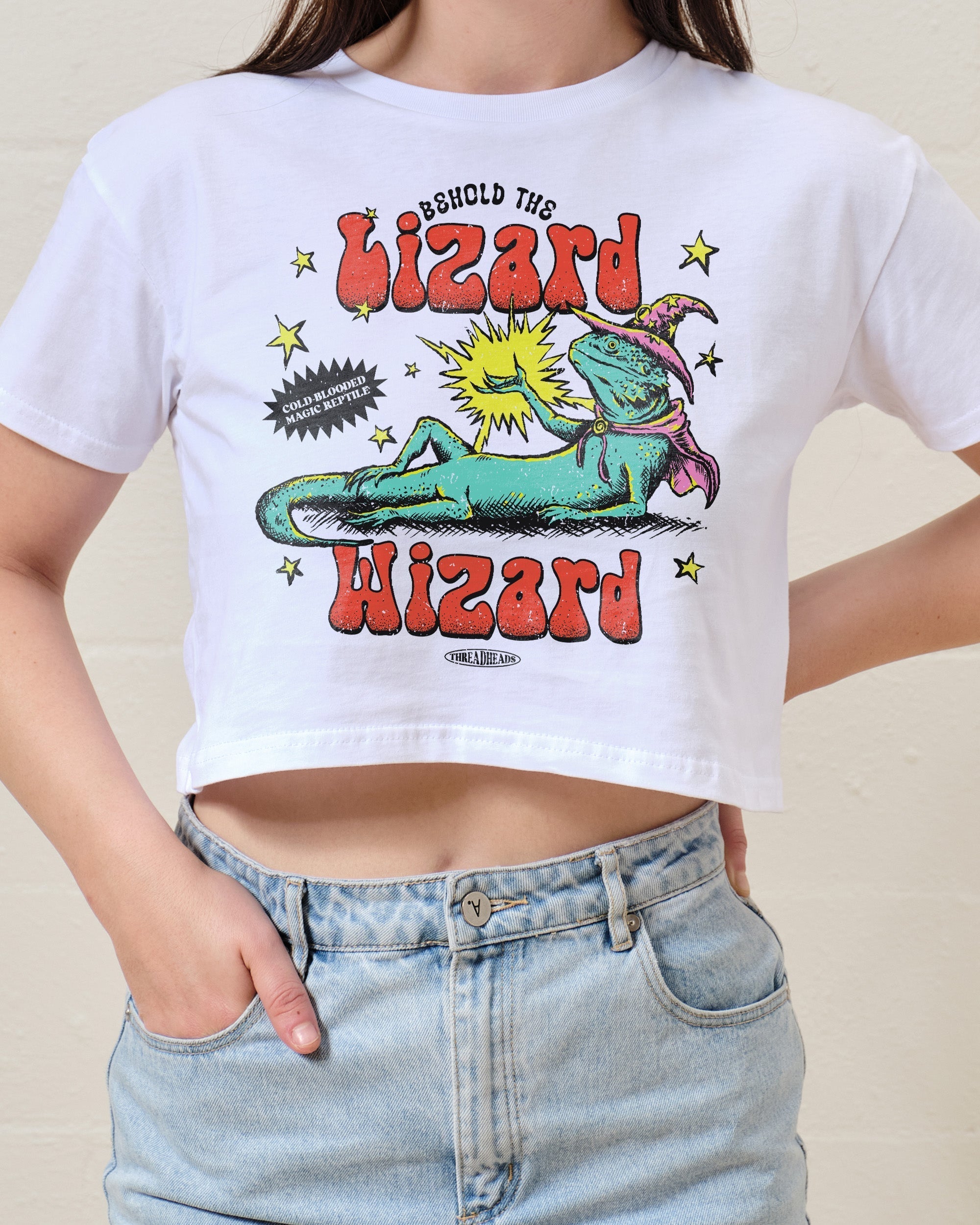 Lizard Wizard Crop Tee