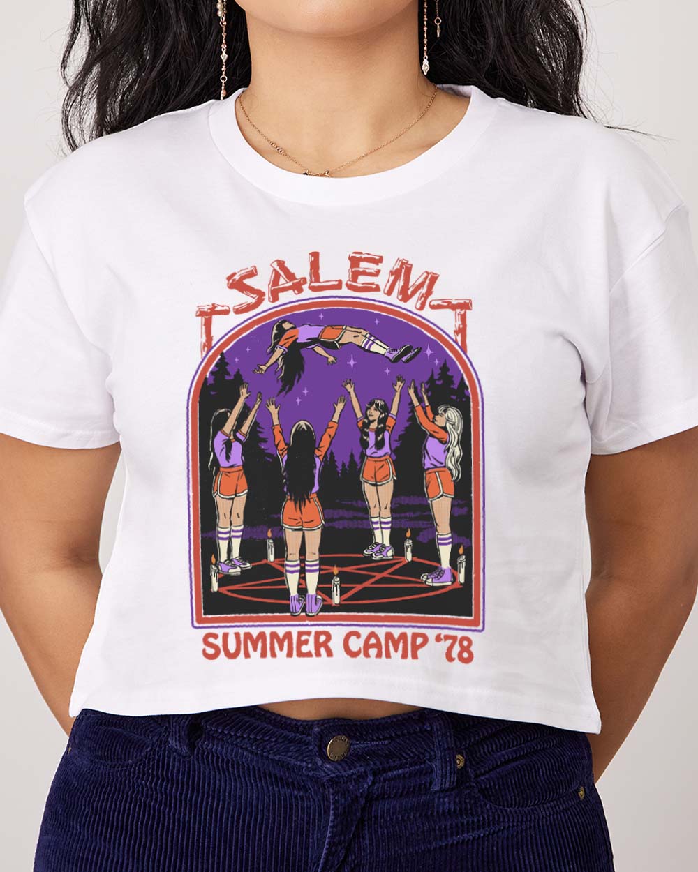 Salem Summer Camp Crop Tee