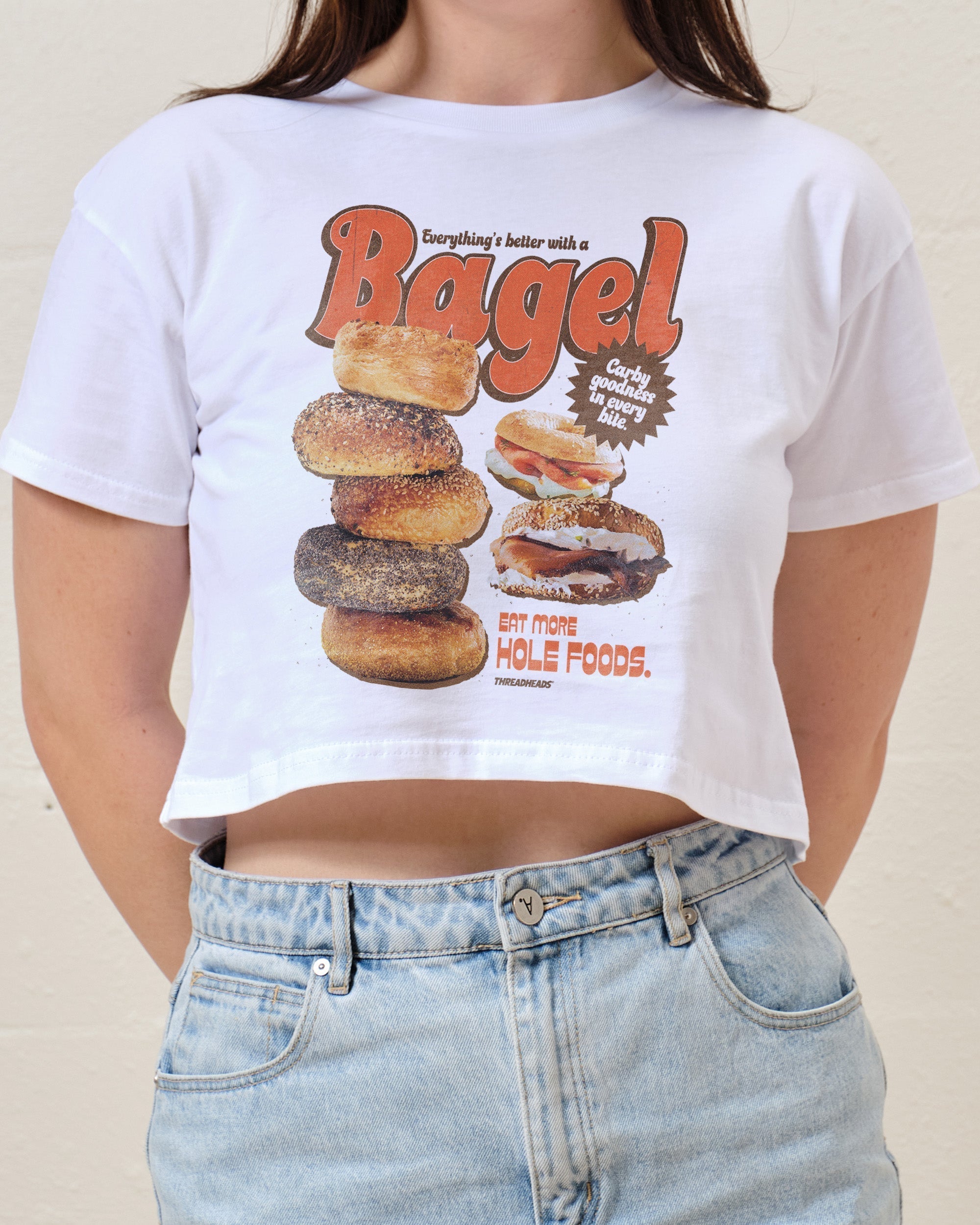 Everything's Better with a Bagel Crop Tee