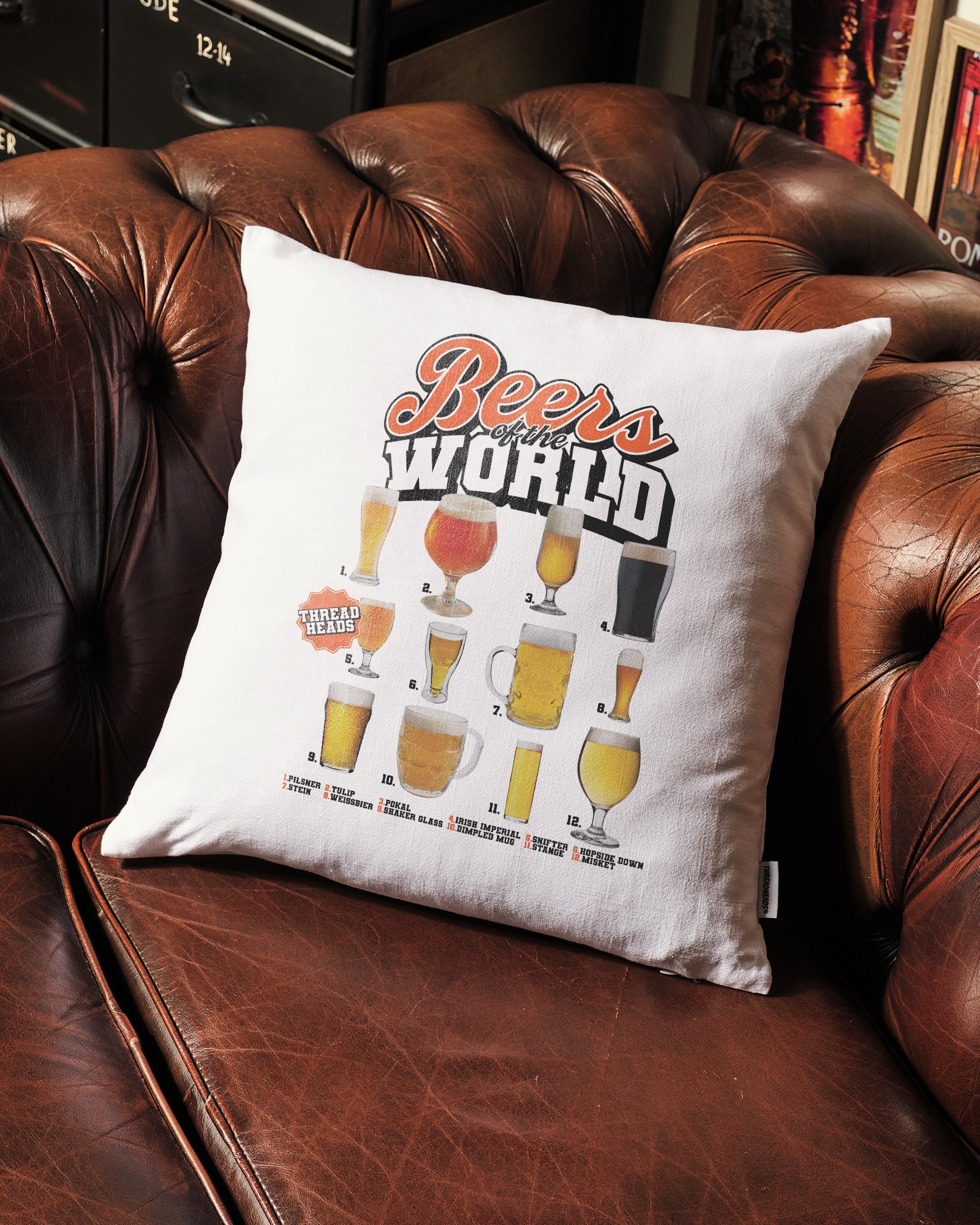 Beers of the World Cushion