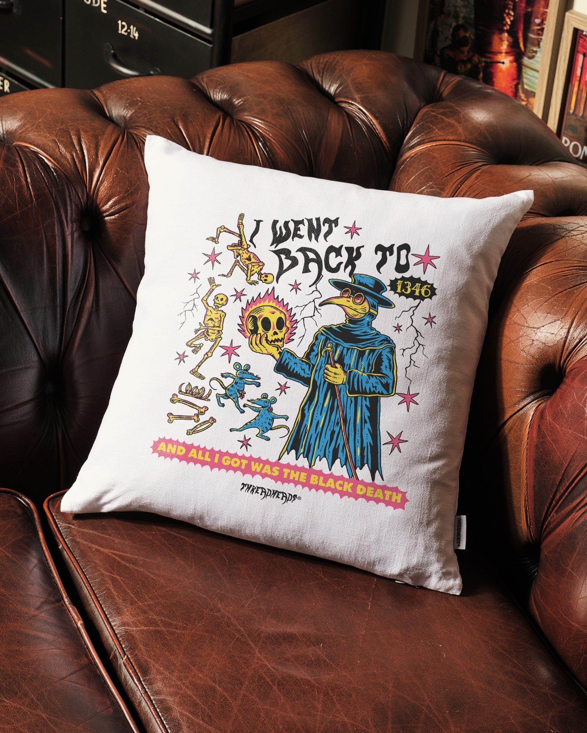 Black Death Cushion