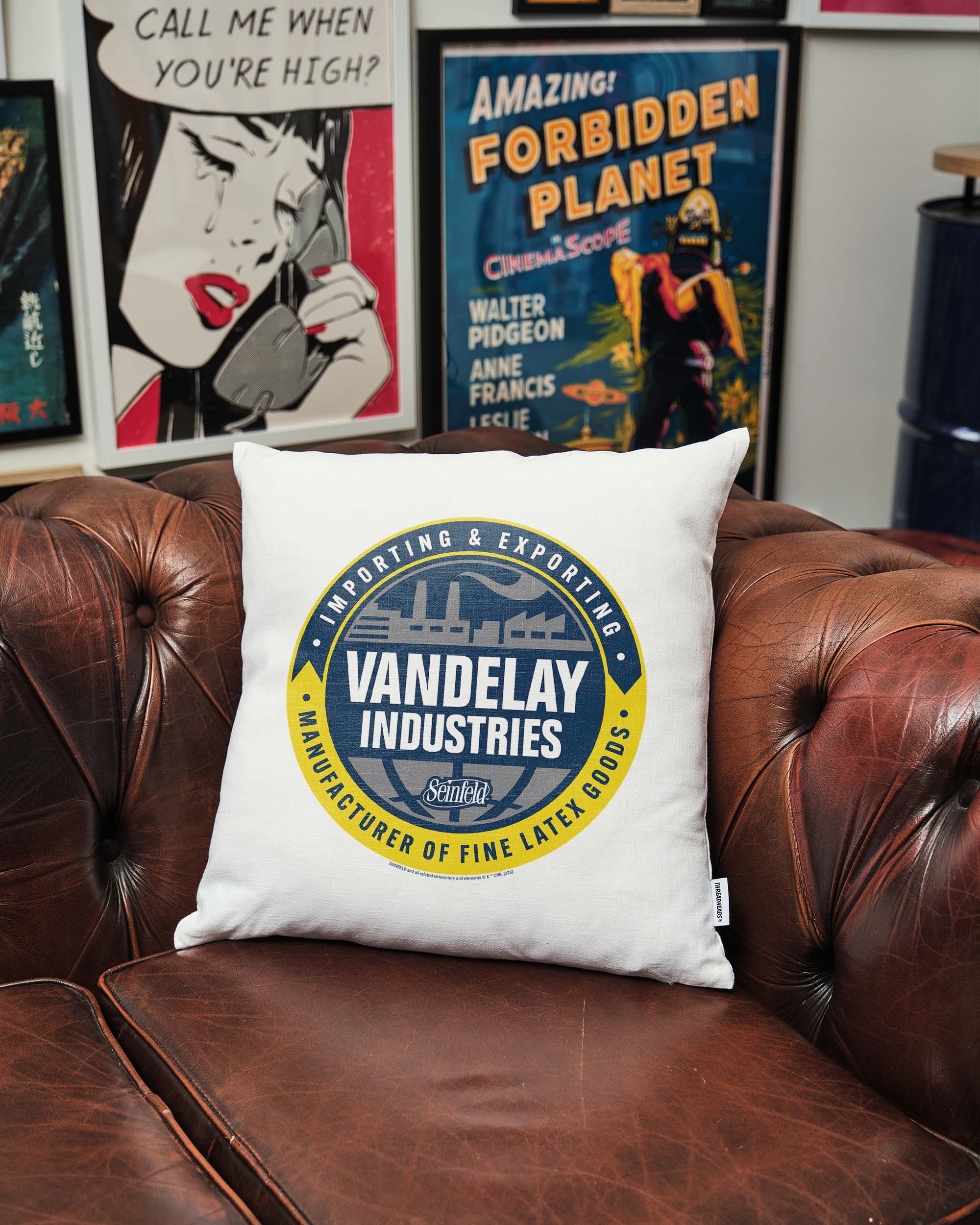 Vandelay Industries Logo Cushion