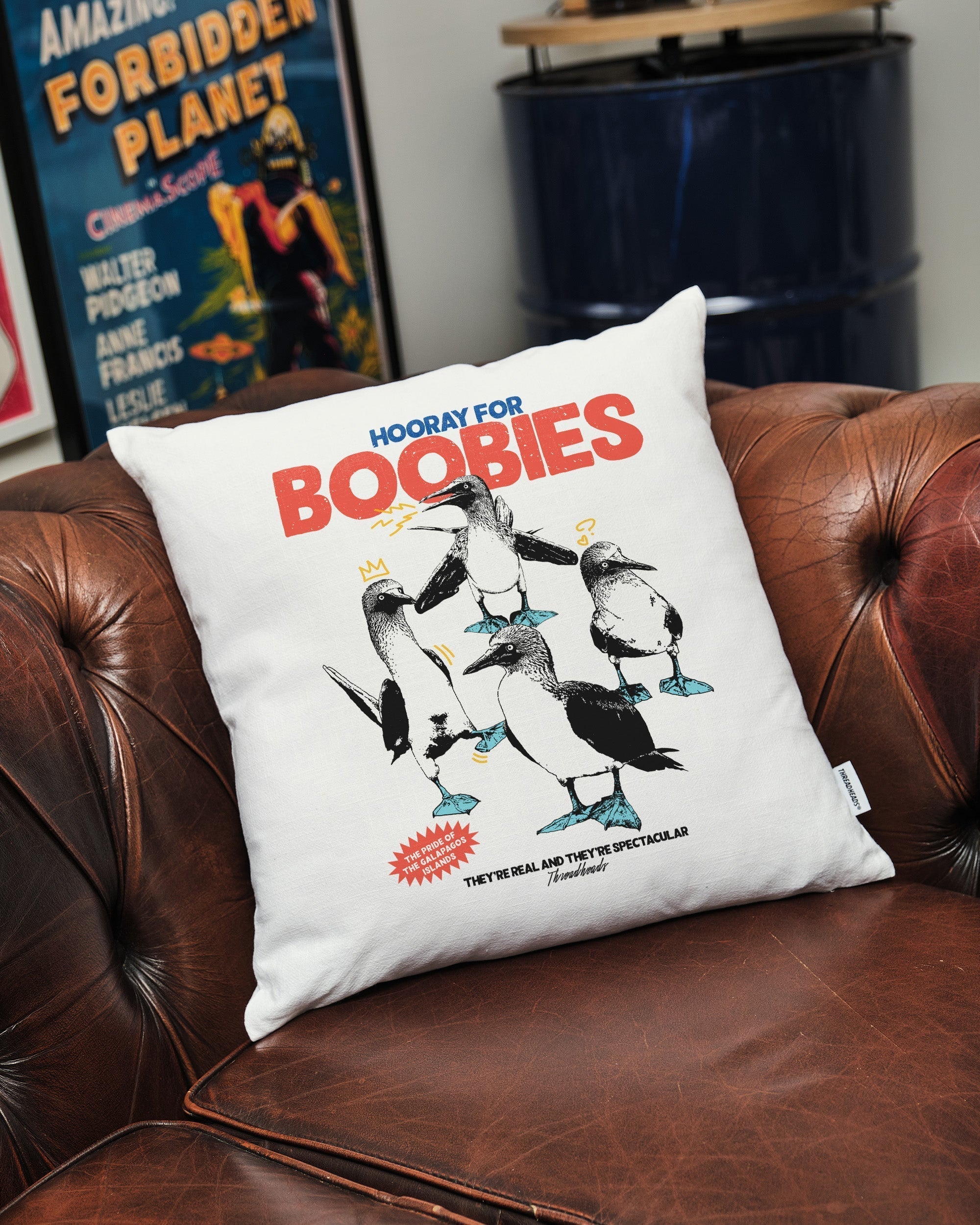 Hooray for Boobies Cushion