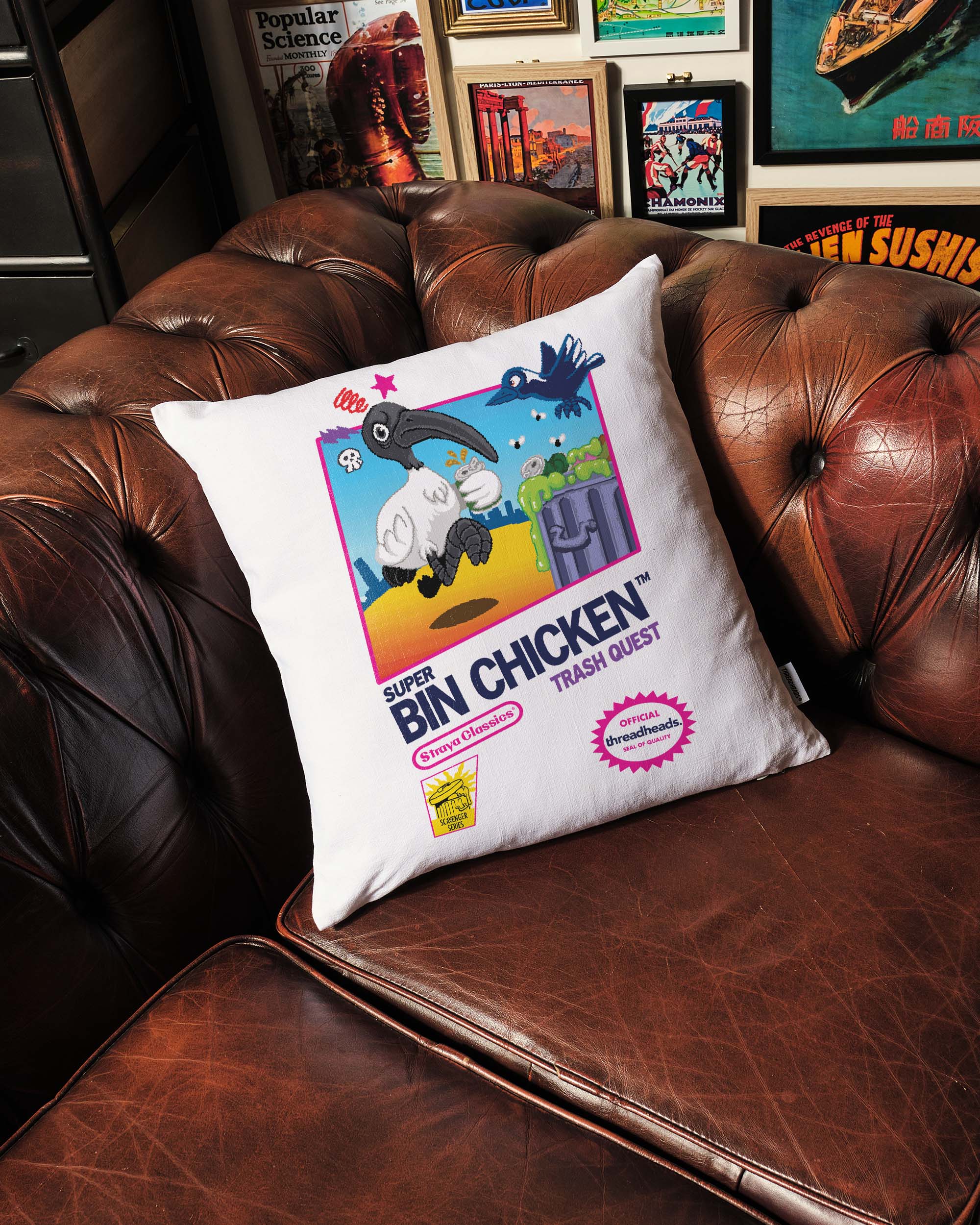 Super Bin Chicken Cushion