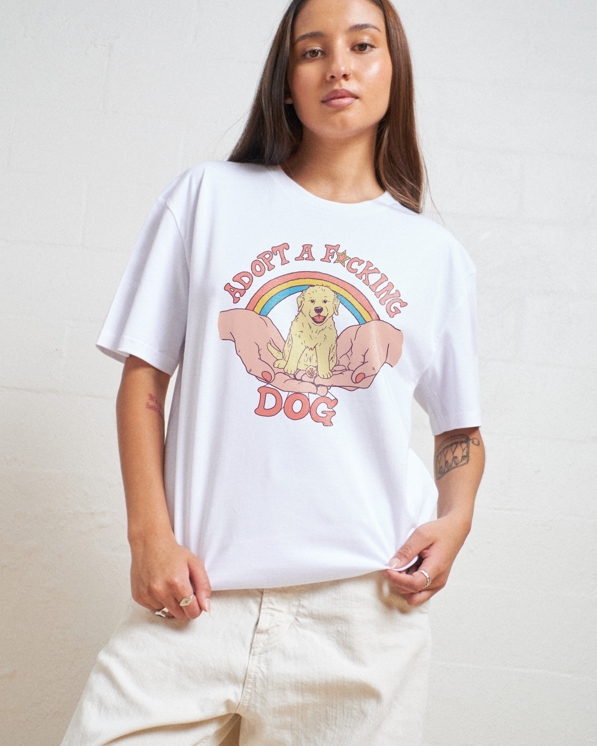 Adopt a F-cking Dog T-Shirt