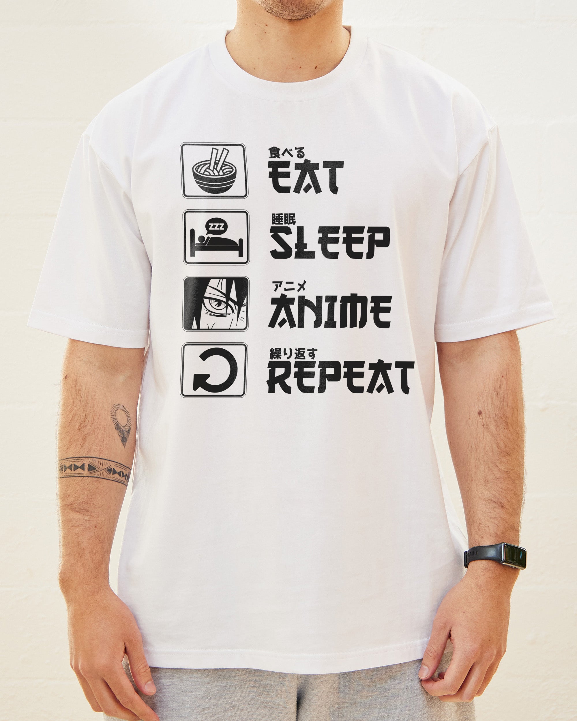 Eat Sleep Anime Repeat T-Shirt