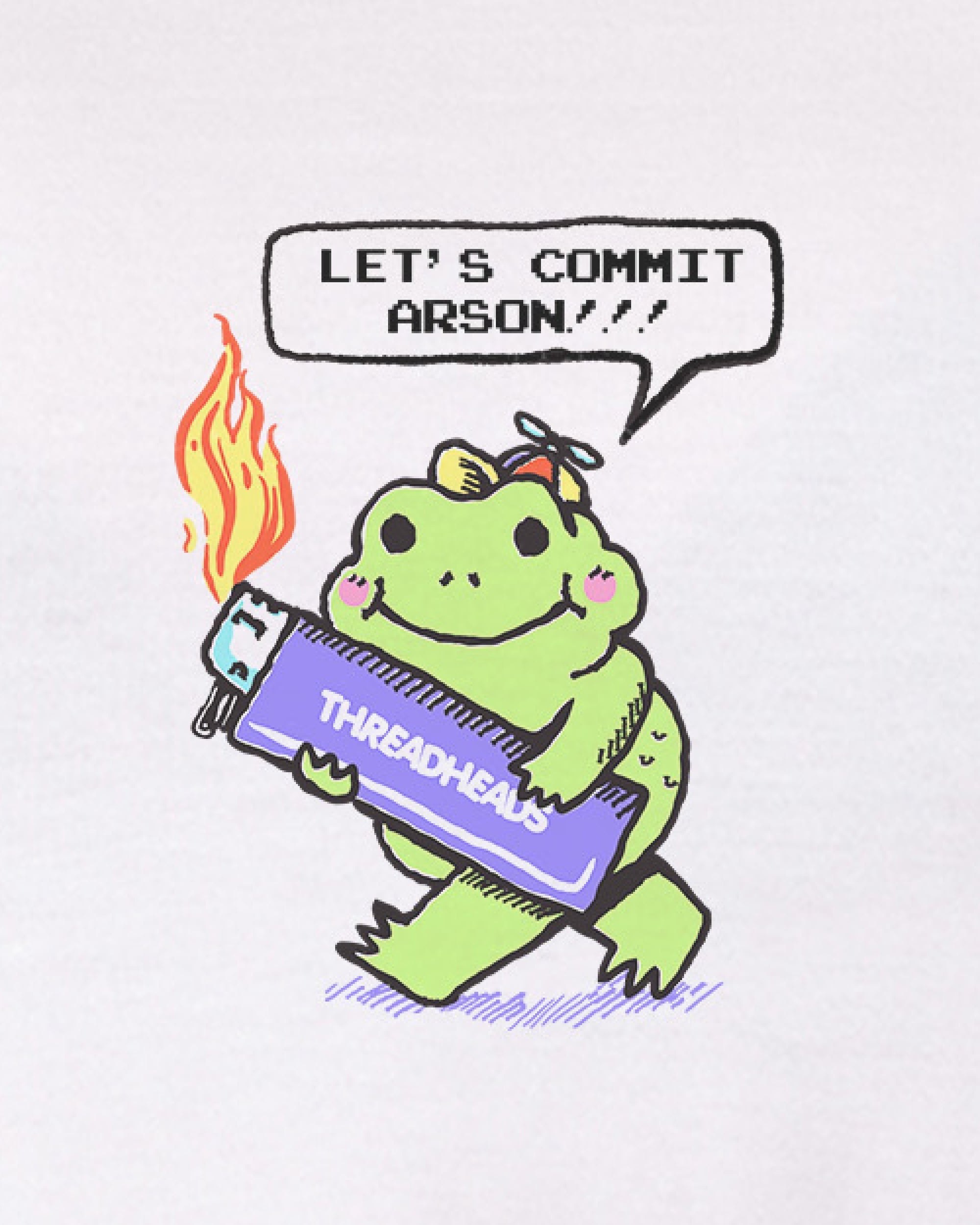 Let's Commit Arson Crop Tee