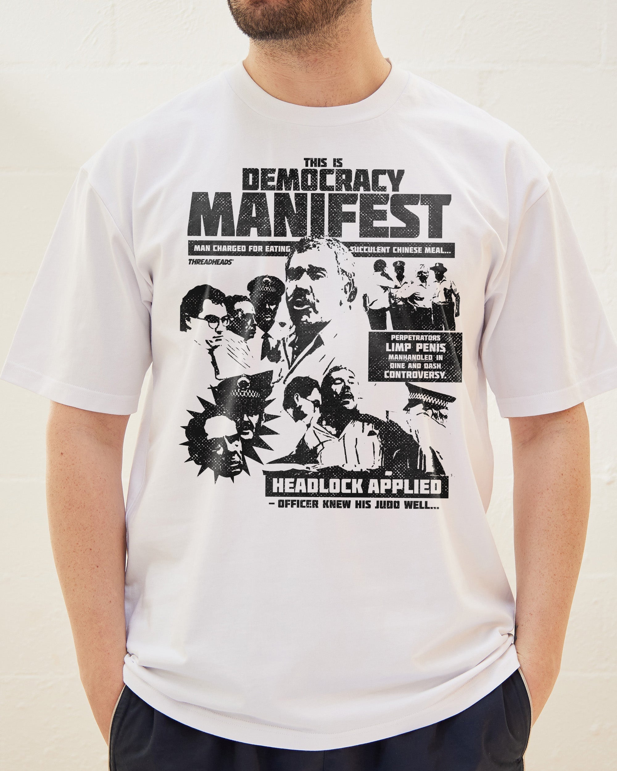 Democracy Manifest: Tabloid Edition T-Shirt