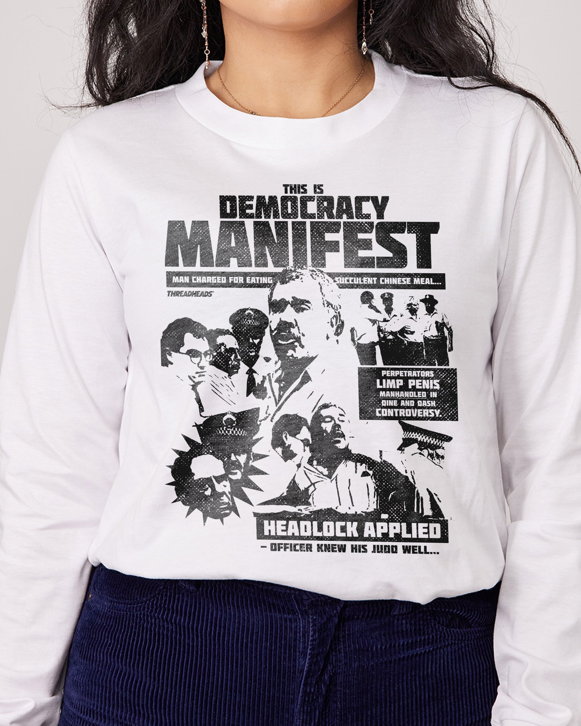 Democracy Manifest: Tabloid Edition Long Sleeve