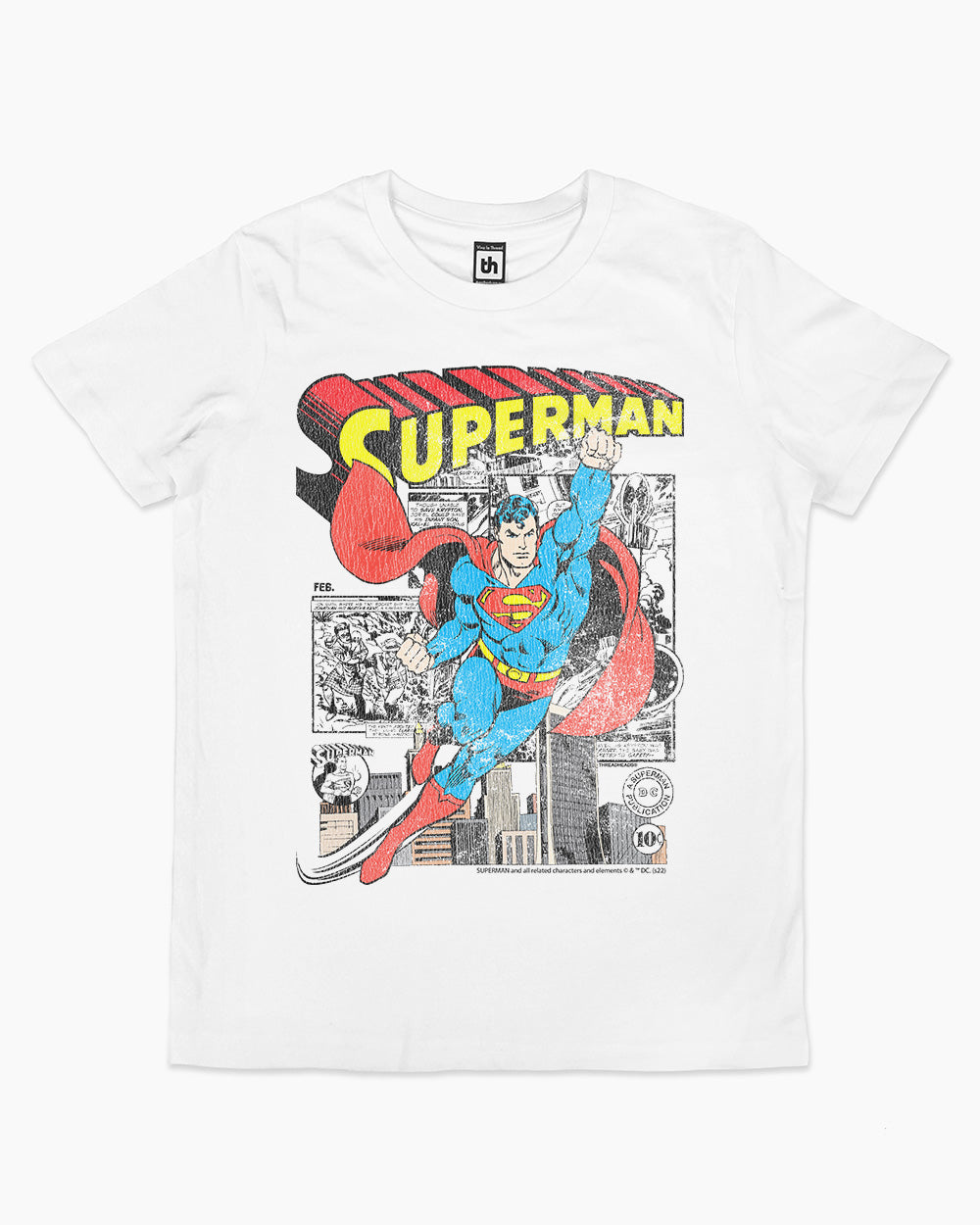 Superman Comic Panel Kids T-Shirt