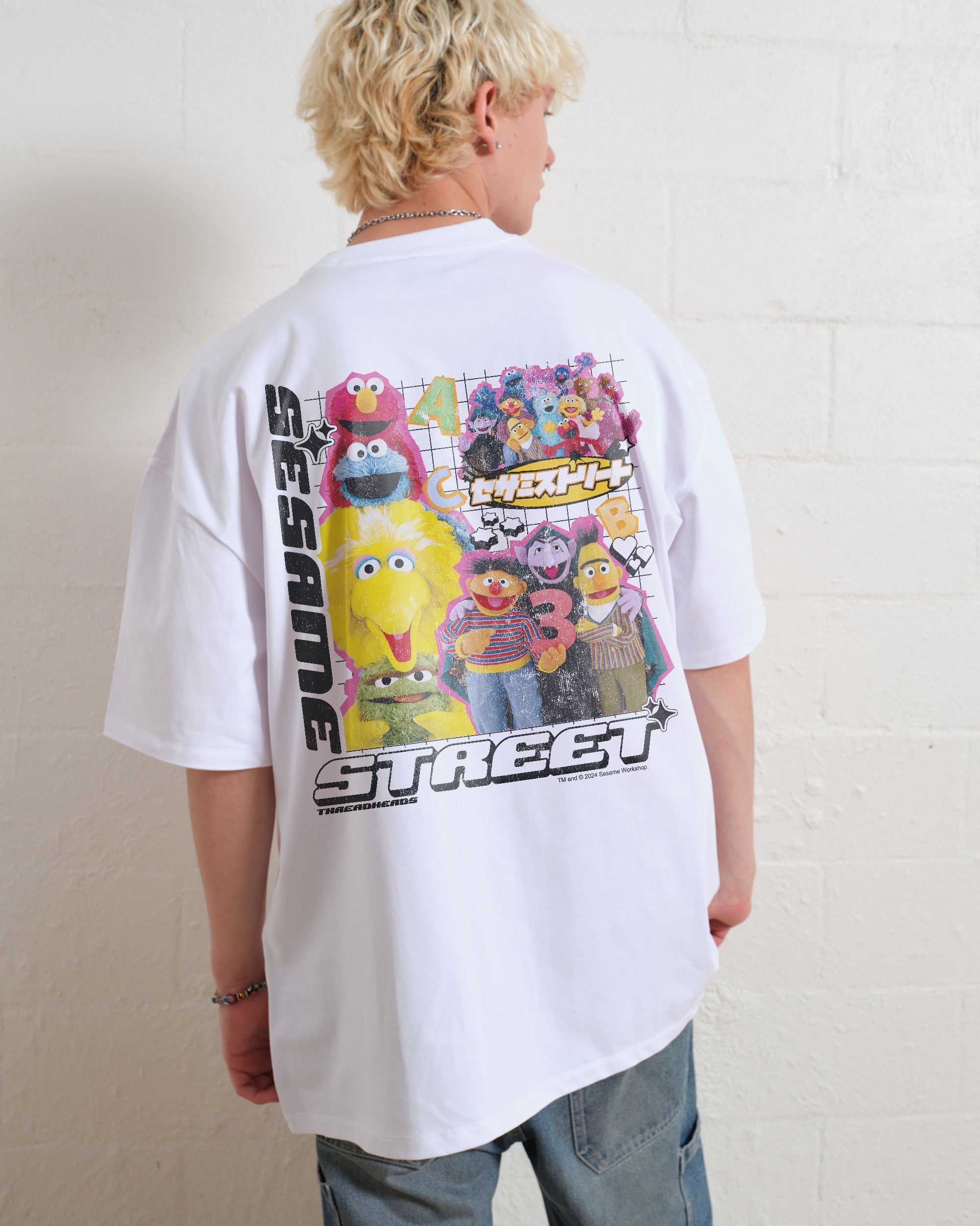 Y2K Sesame Street Oversized Tee