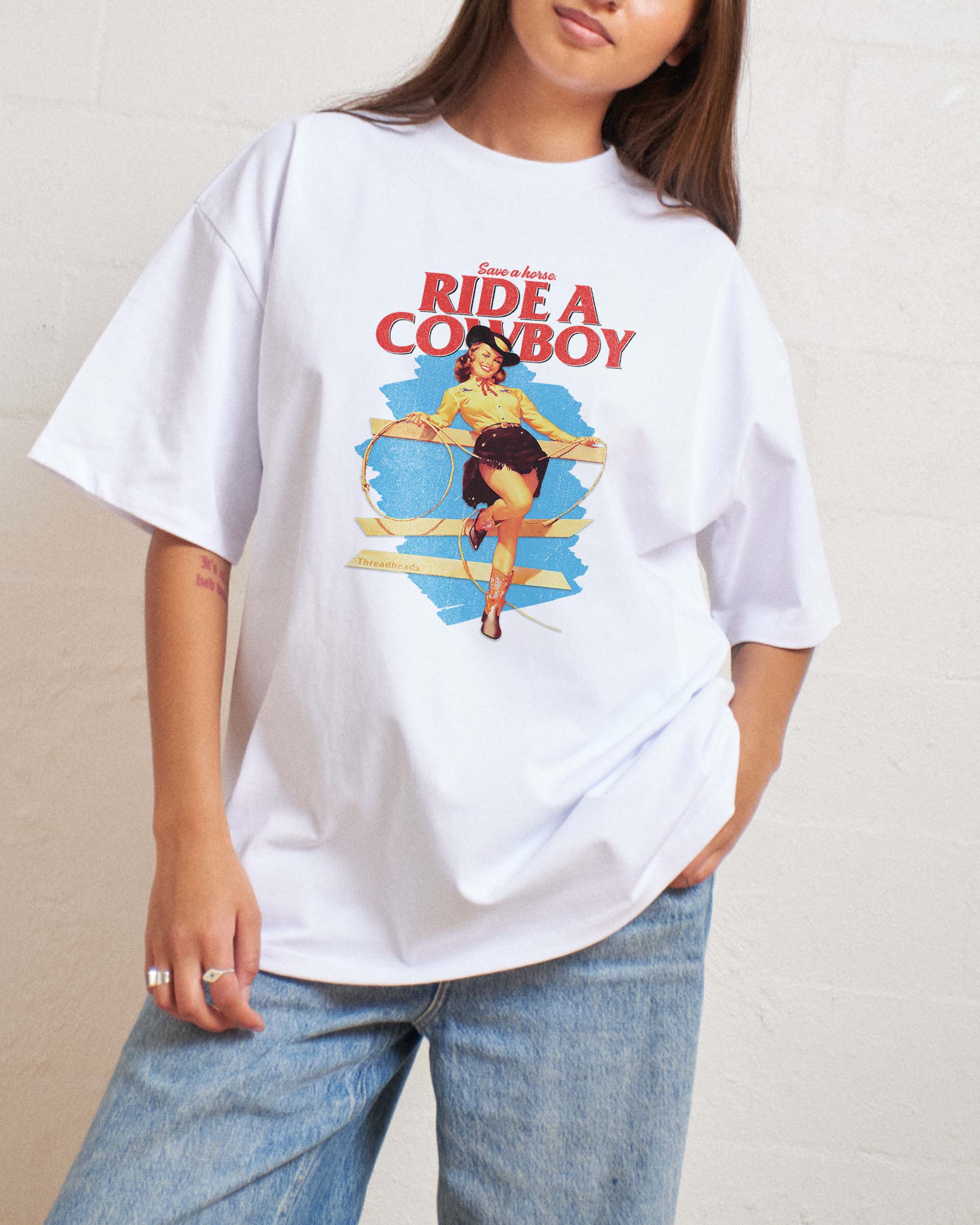 Save a Horse, Ride a Cowboy Oversized Tee