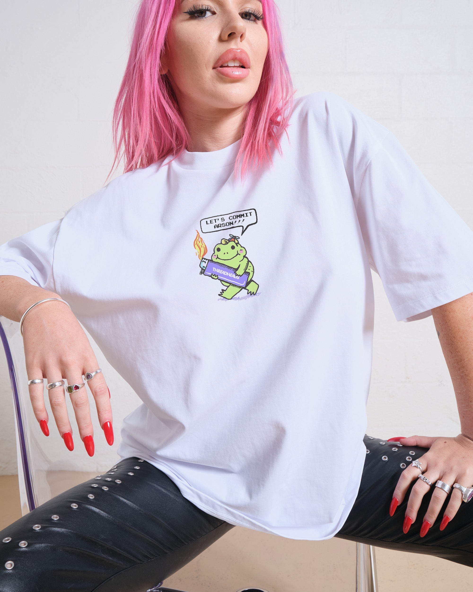 Let's Commit Arson Oversized Tee