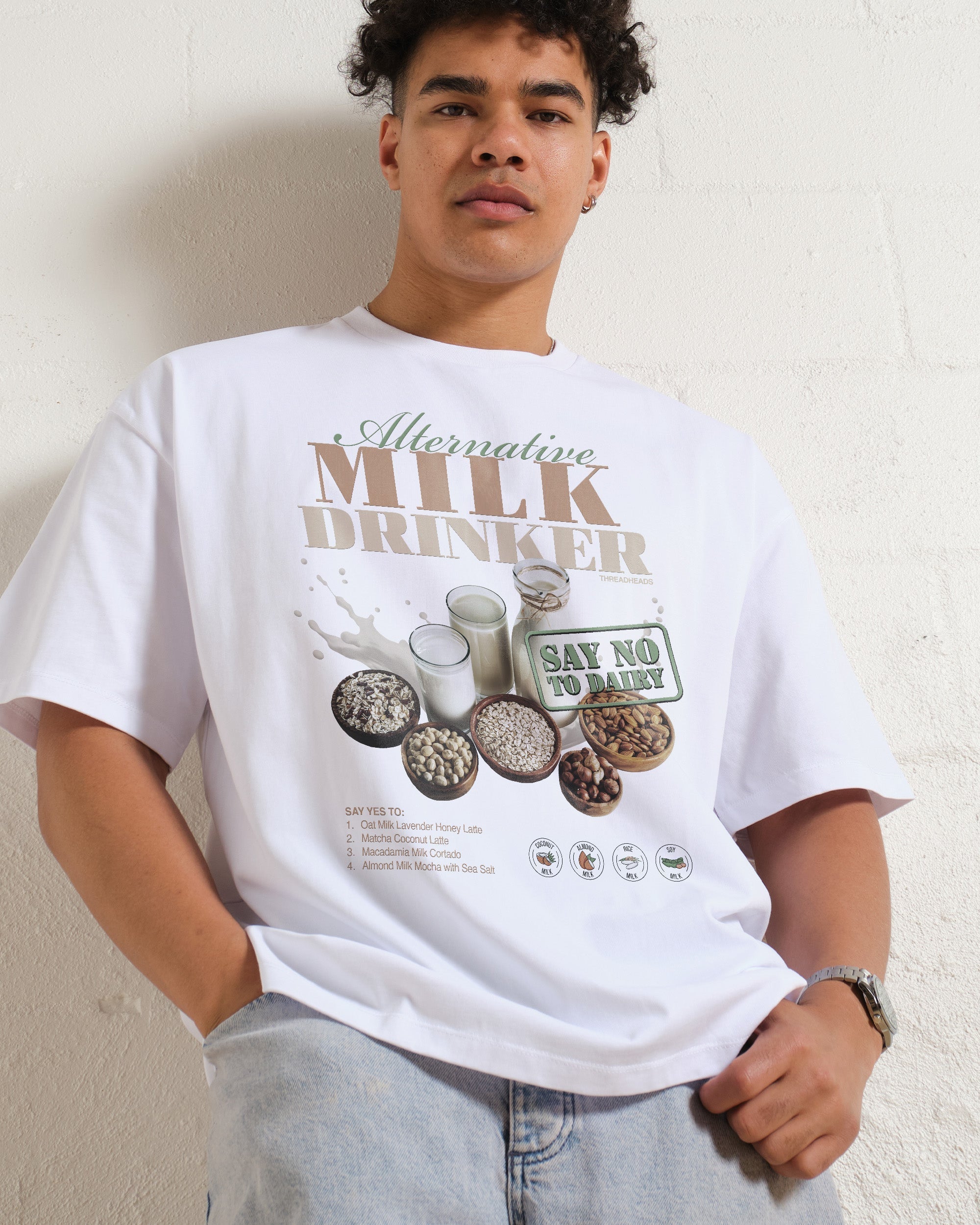 Alternative Milk Drinker Oversized Tee