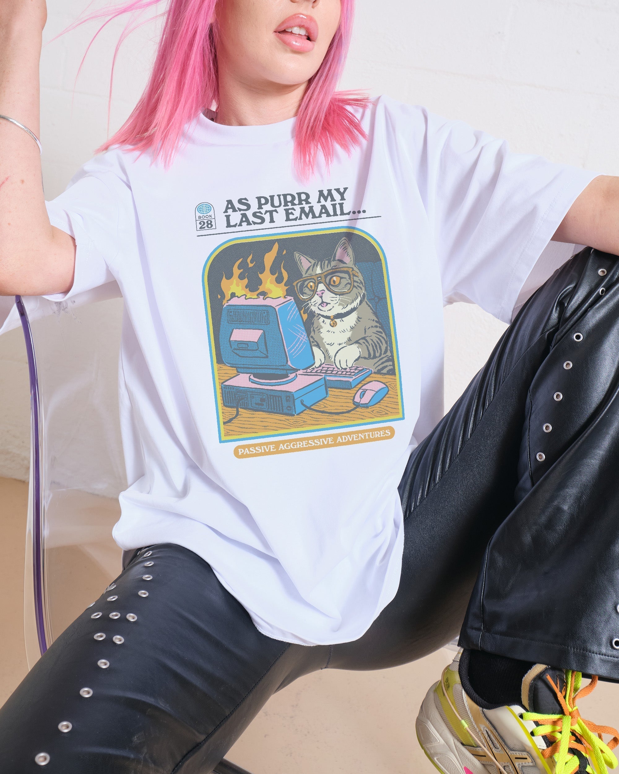 As Purr My Last Email Oversized Tee