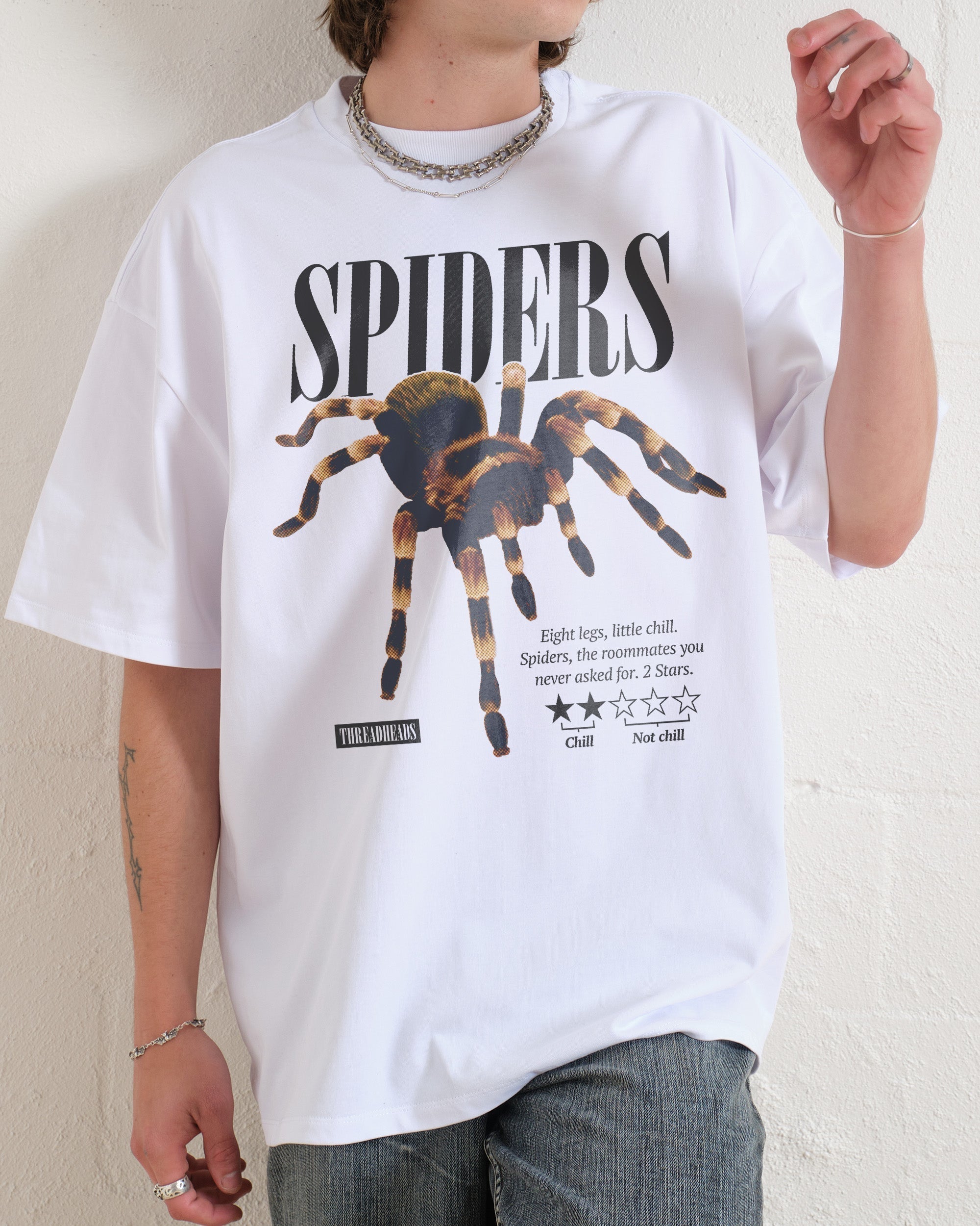 Spiders: A Review Oversized Tee