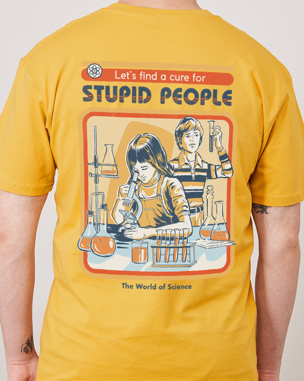 Let's Find a Cure for Stupid People Front and Back T-Shirt