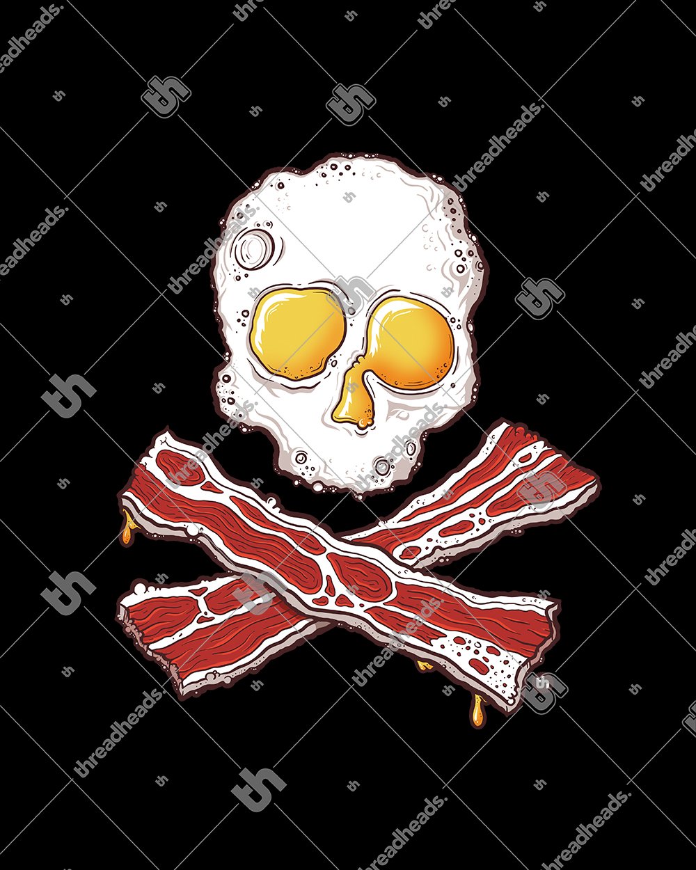 Bacon and Eggs Jolly Roger T-Shirt