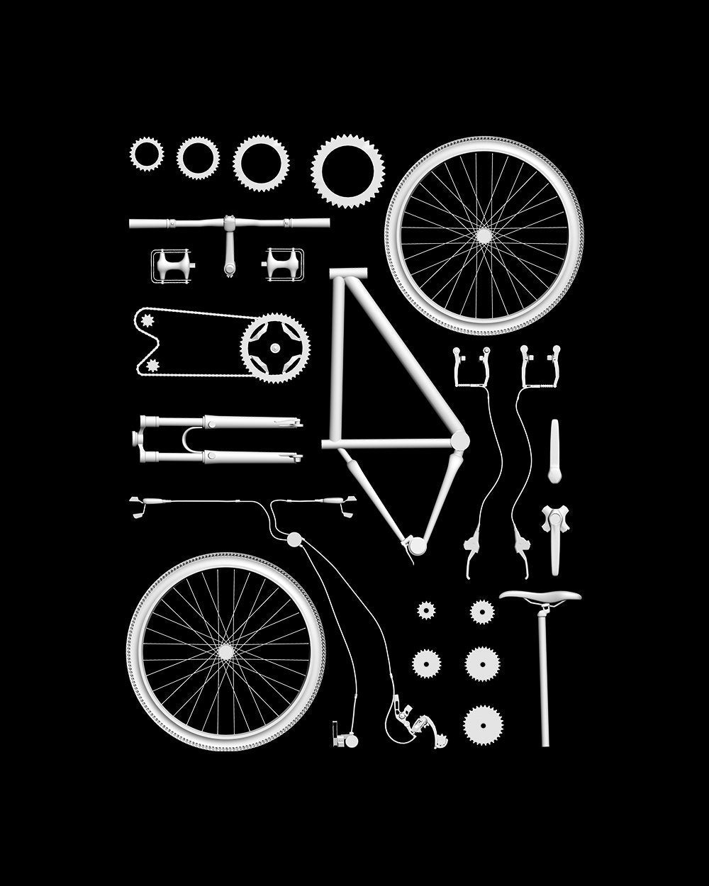 Bike Exploded T-Shirt